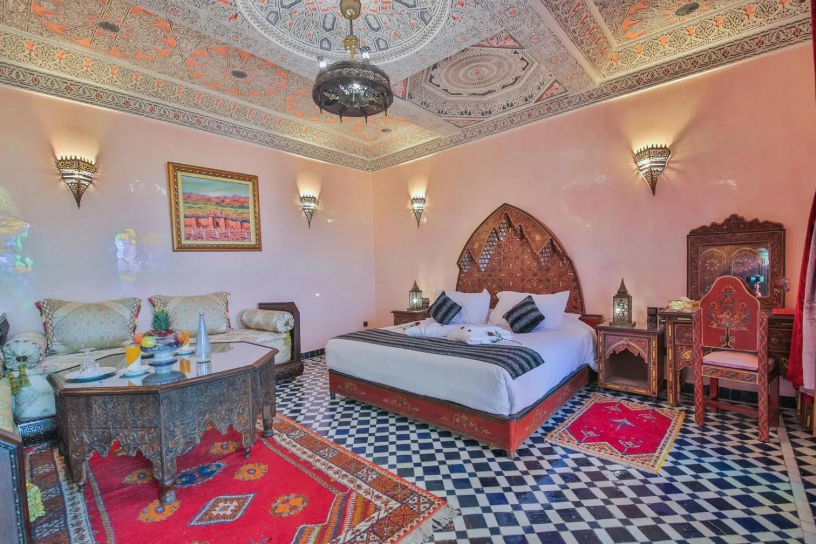 Bedroom, Bed in Riad Ghita Palace