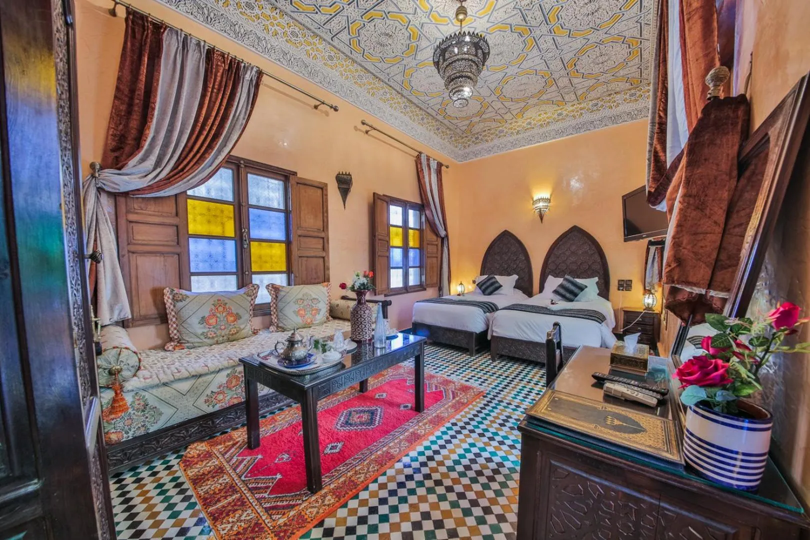 Bedroom in Riad Ghita Palace