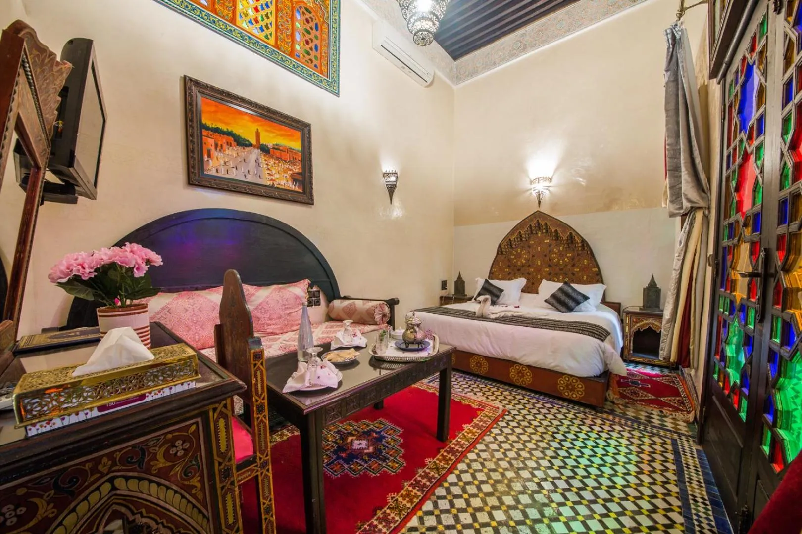 Bedroom, Bed in Riad Ghita Palace
