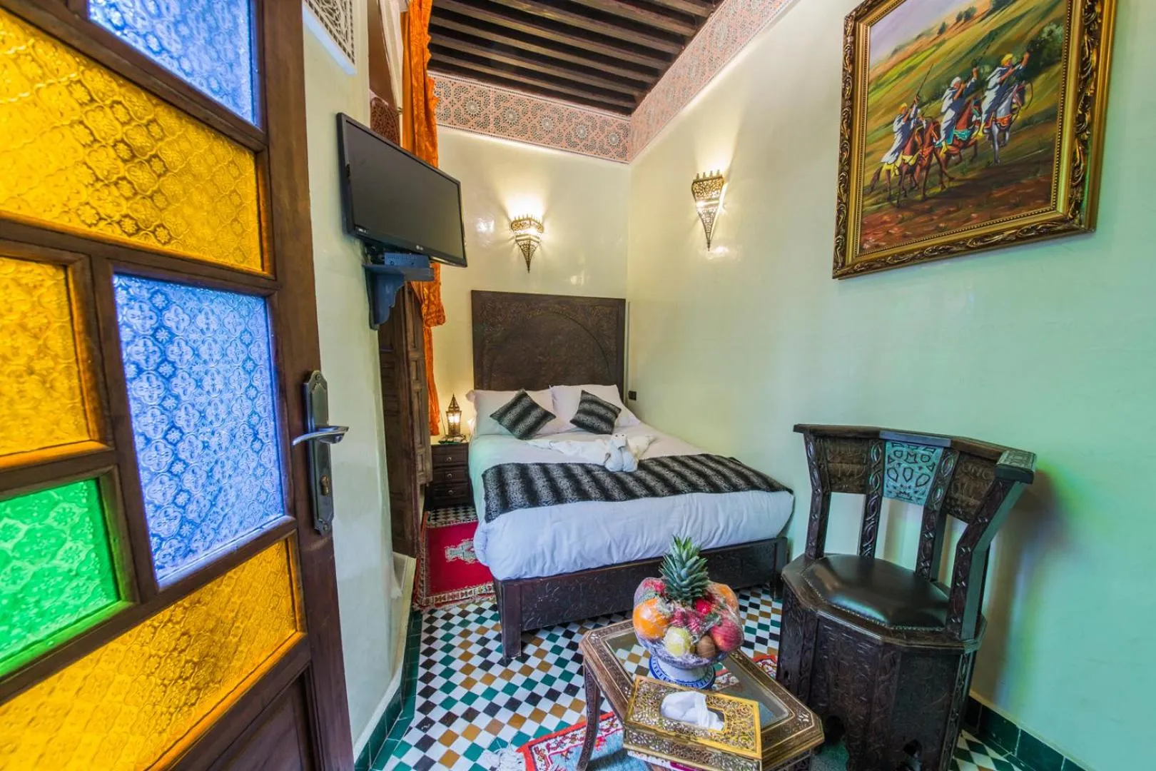 Bedroom, Bed in Riad Ghita Palace