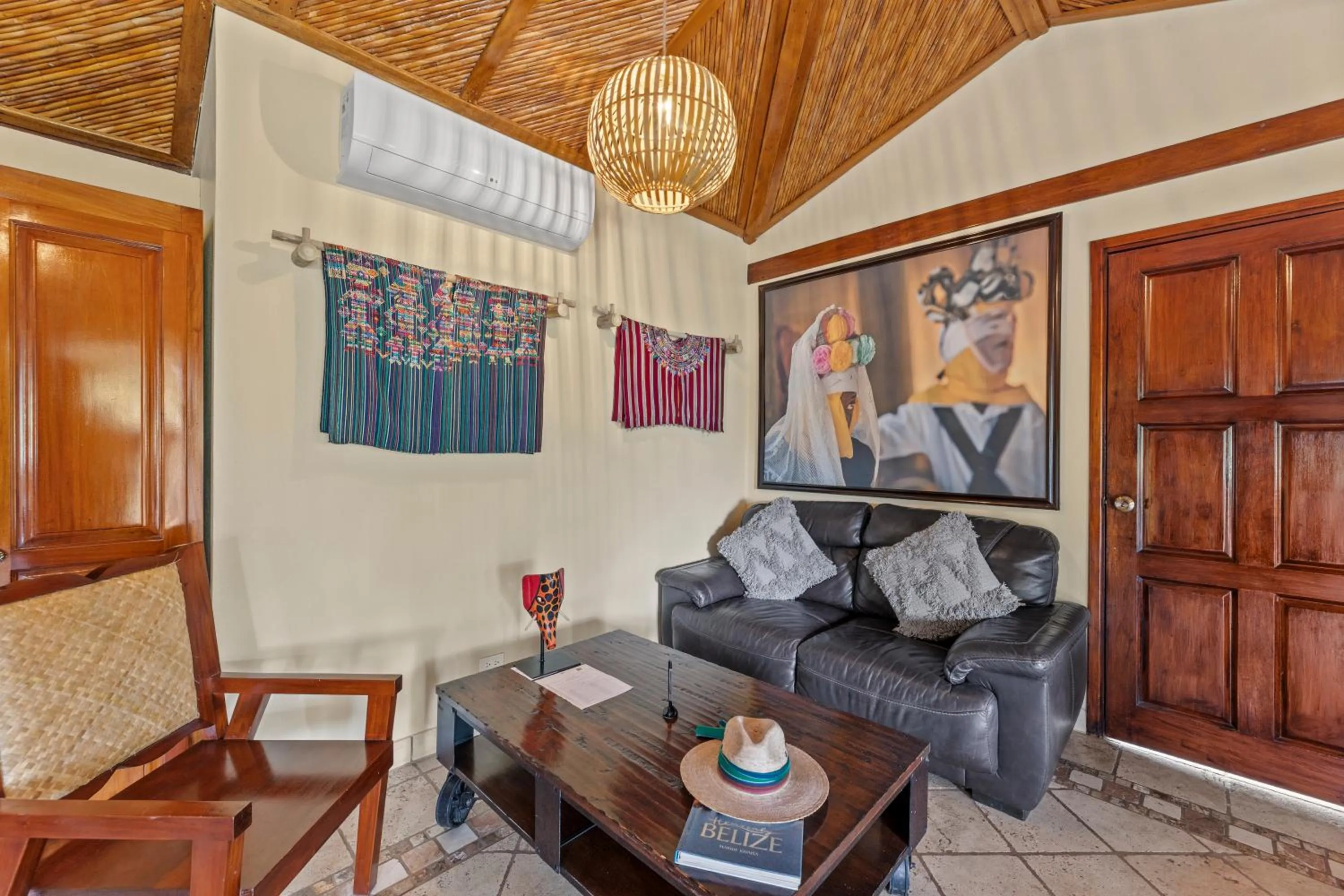 Living room in Sleeping Giant Rainforest Lodge