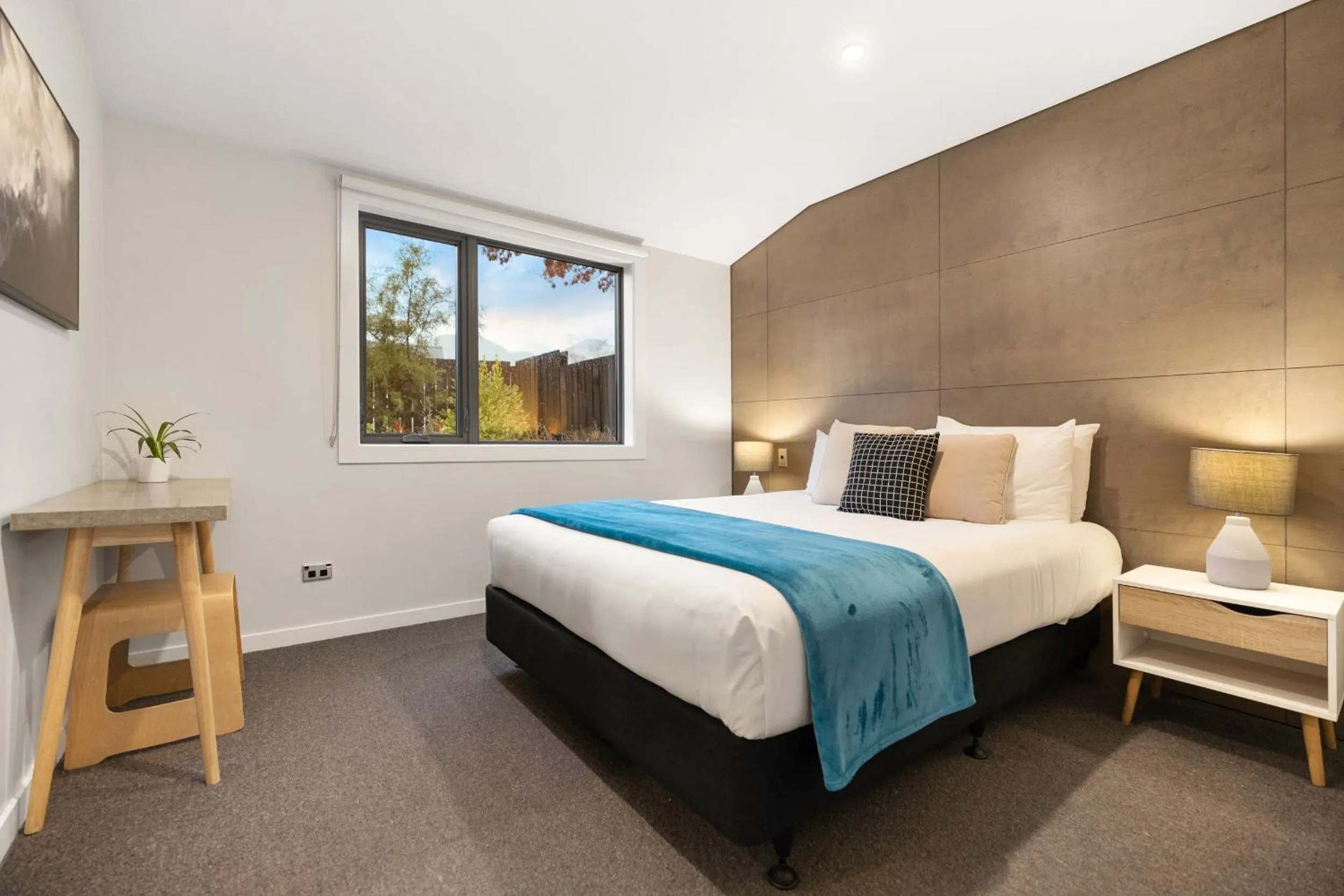 Bed in Arrowtown Motel