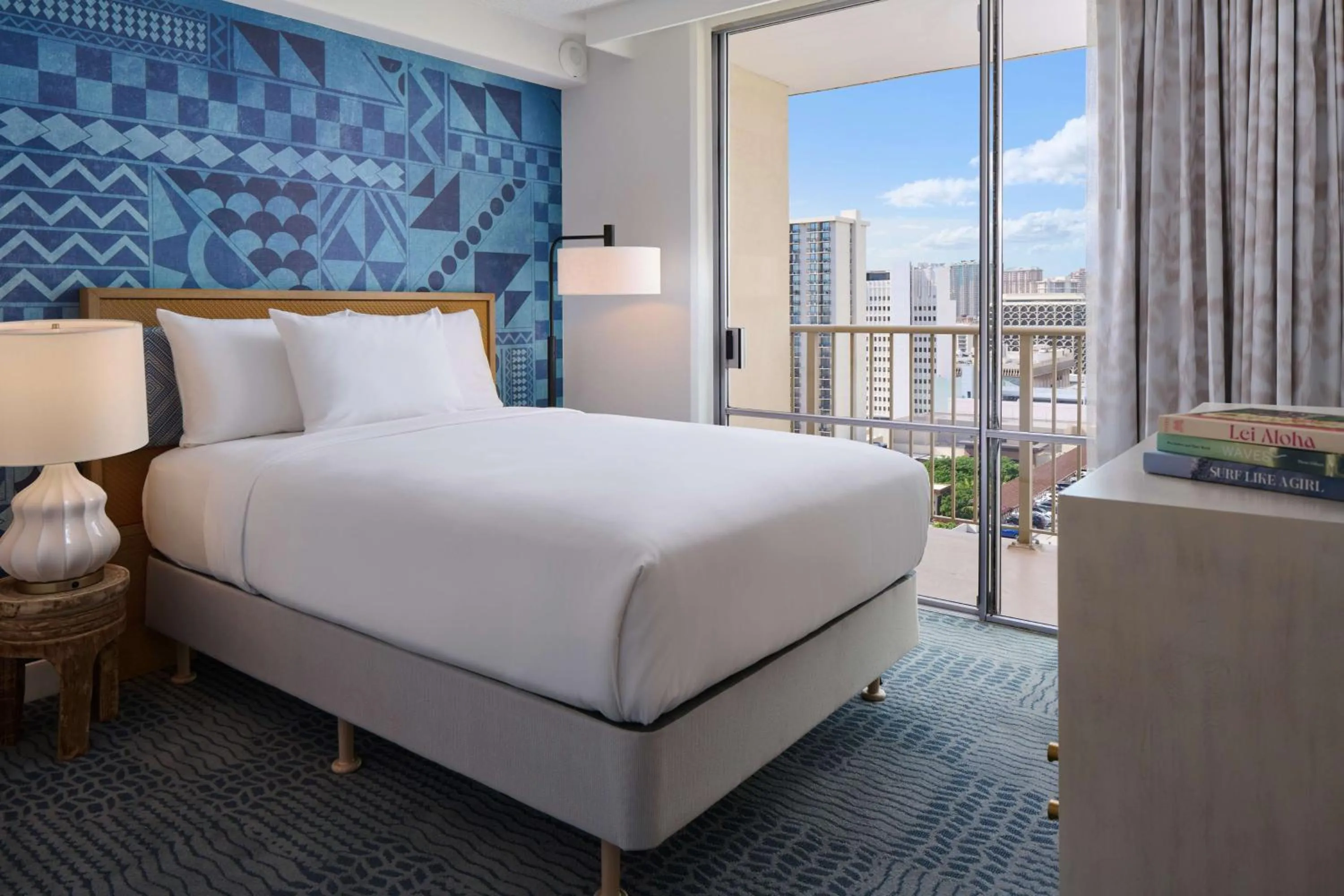 Photo of the whole room, Bed in OUTRIGGER Waikiki Paradise Hotel