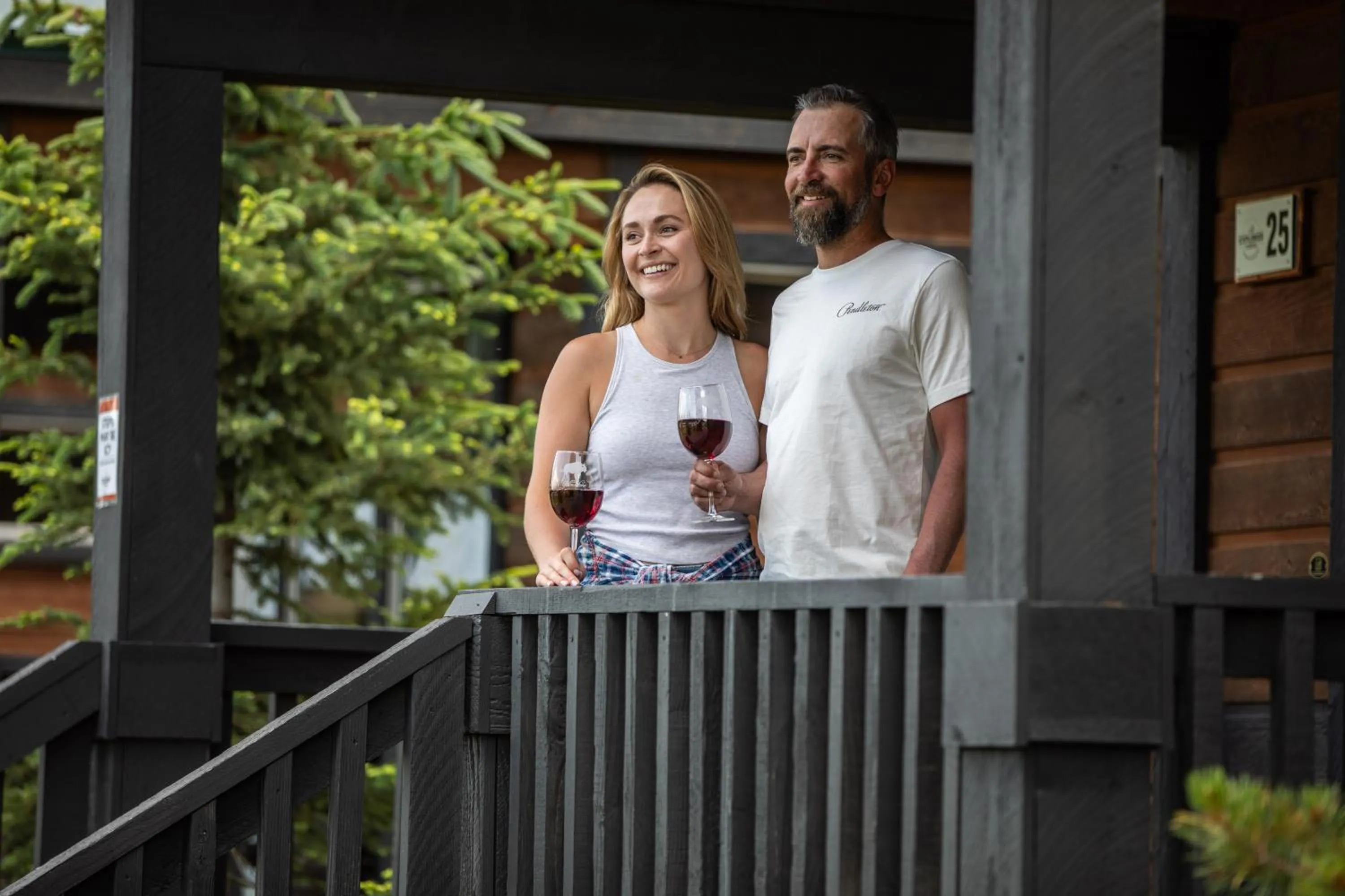 Patio in Explorer Cabins at Yellowstone