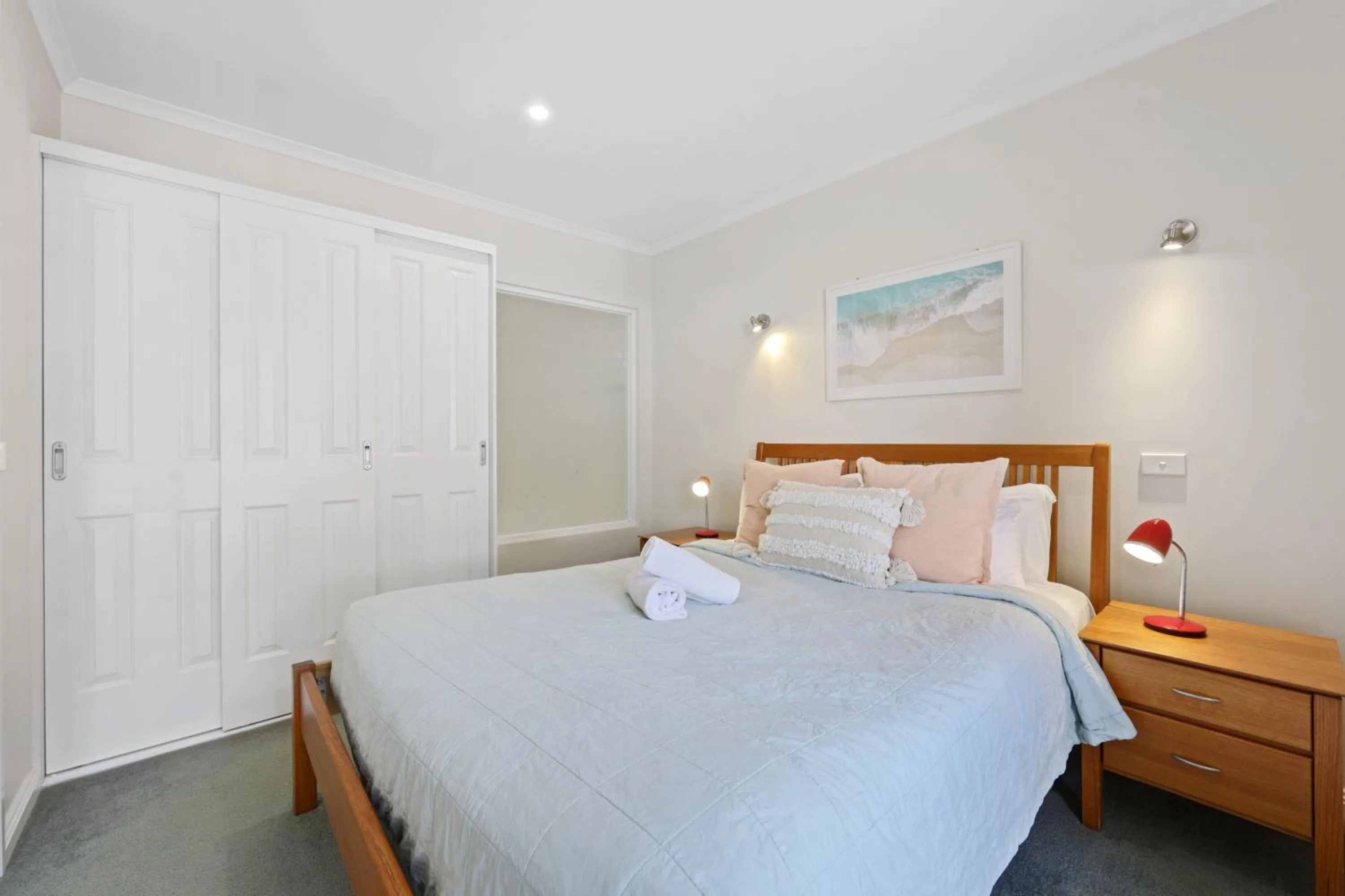 Bed in Sea Foam Villas