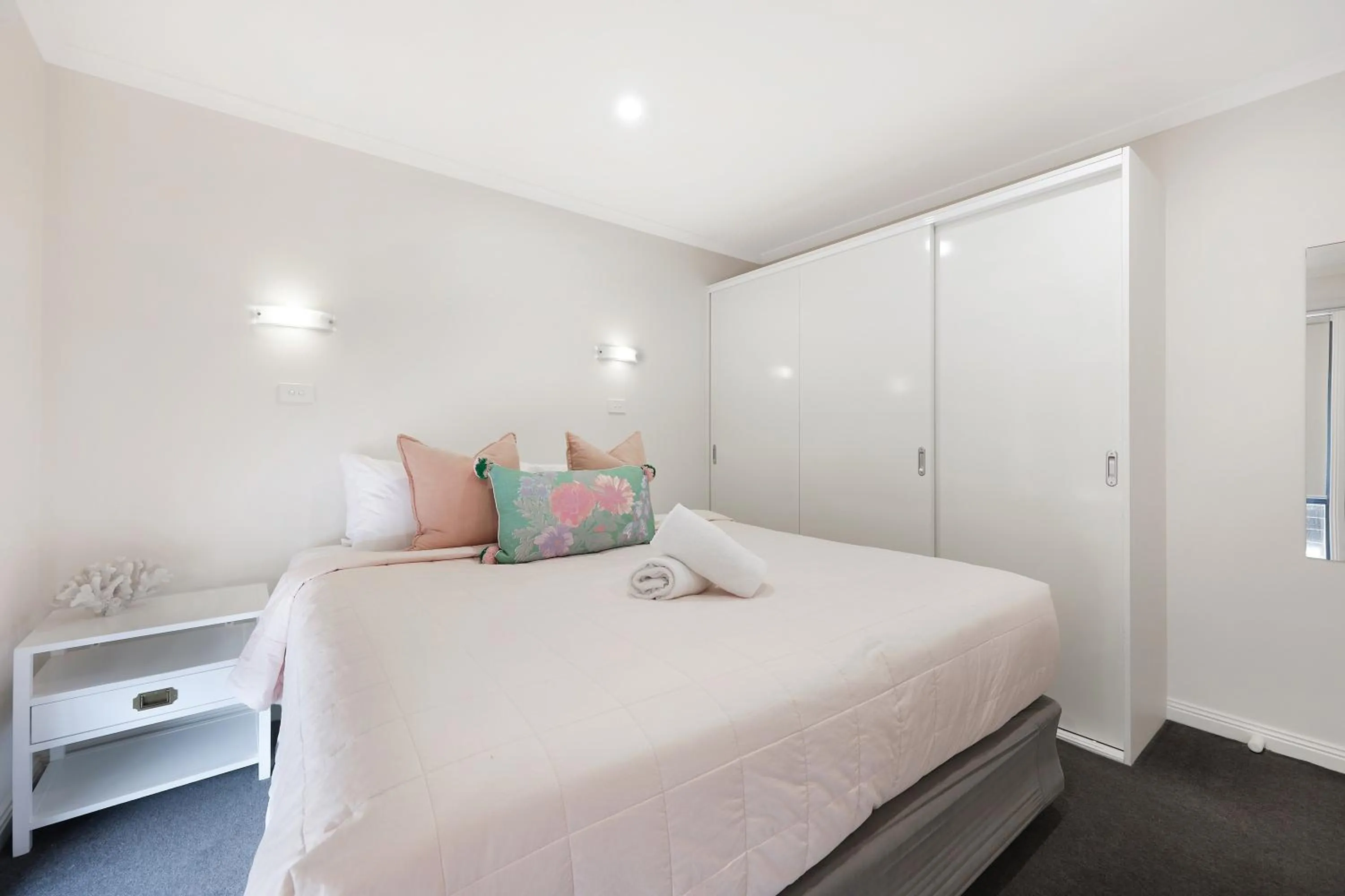 Bed in Sea Foam Villas