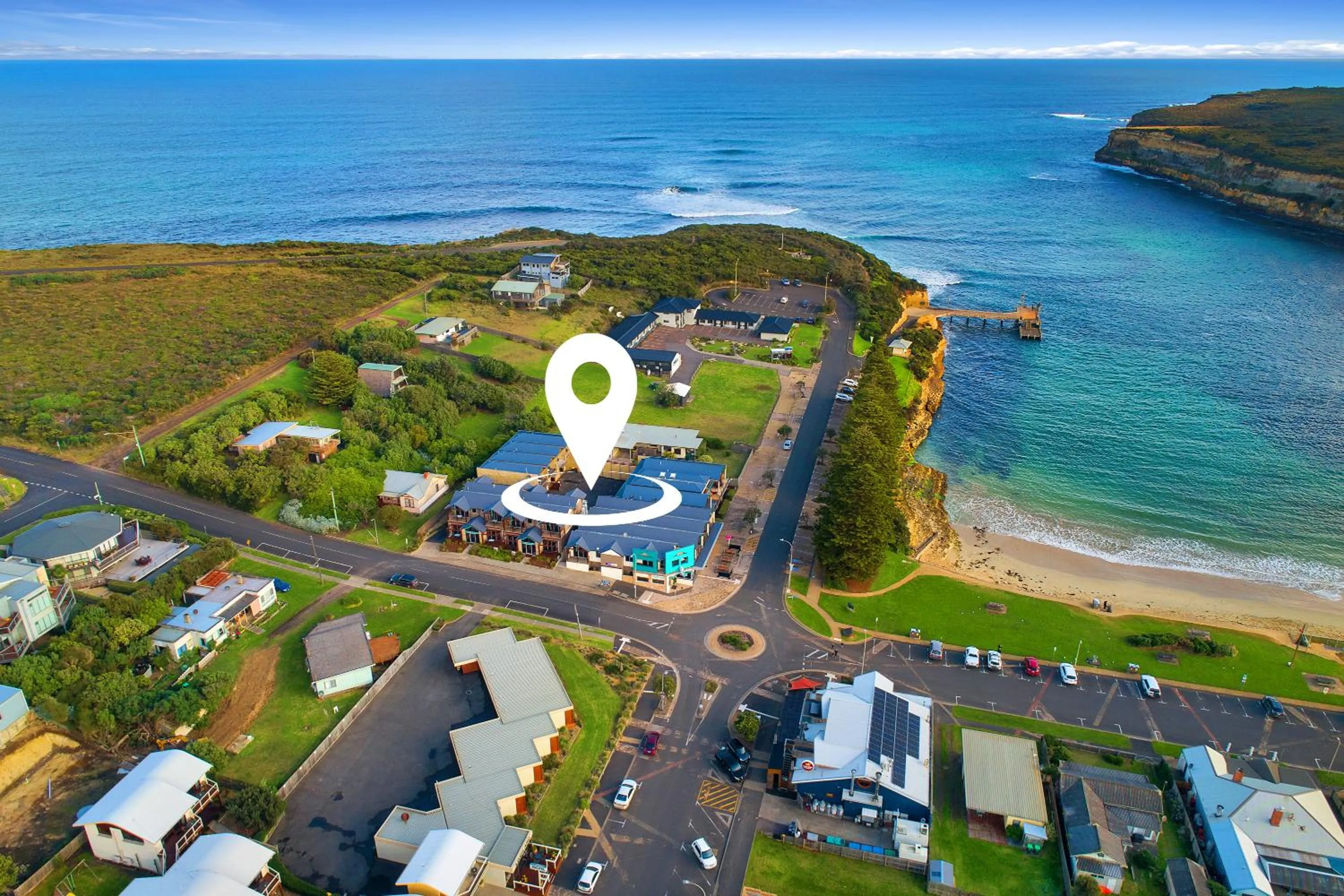 Bird's eye view in Sea Foam Villas