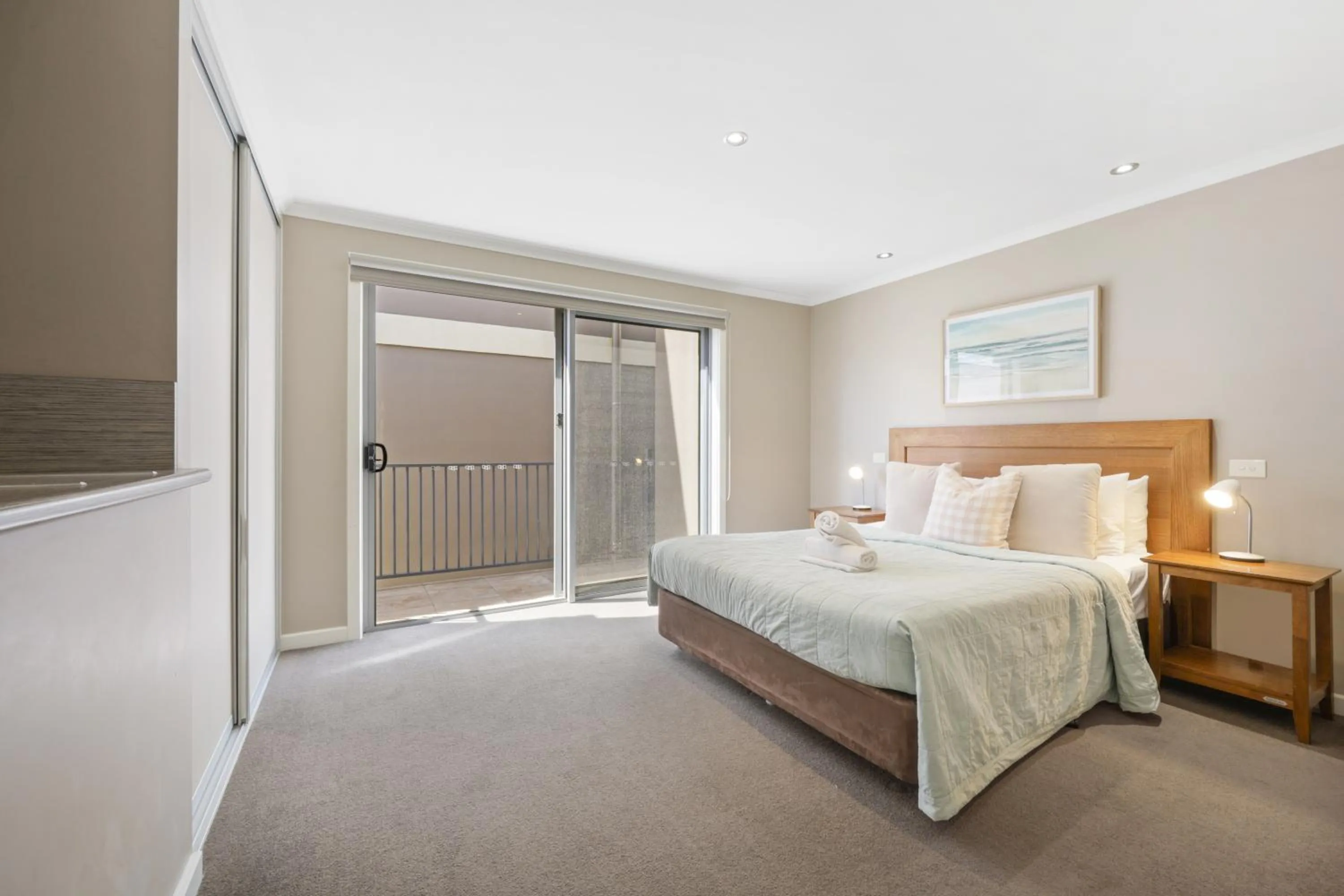 Bed in Sea Foam Villas