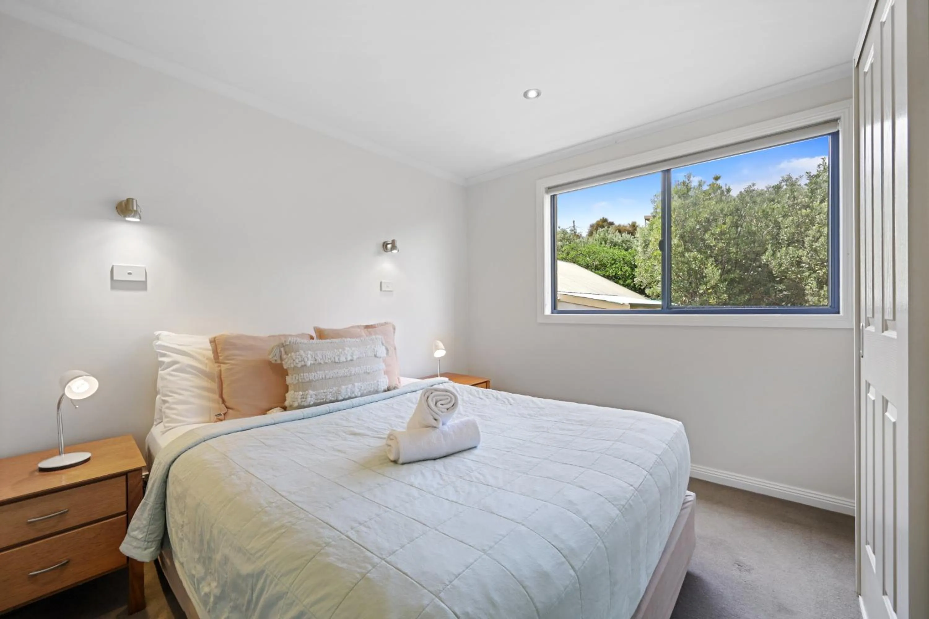 Bed in Sea Foam Villas