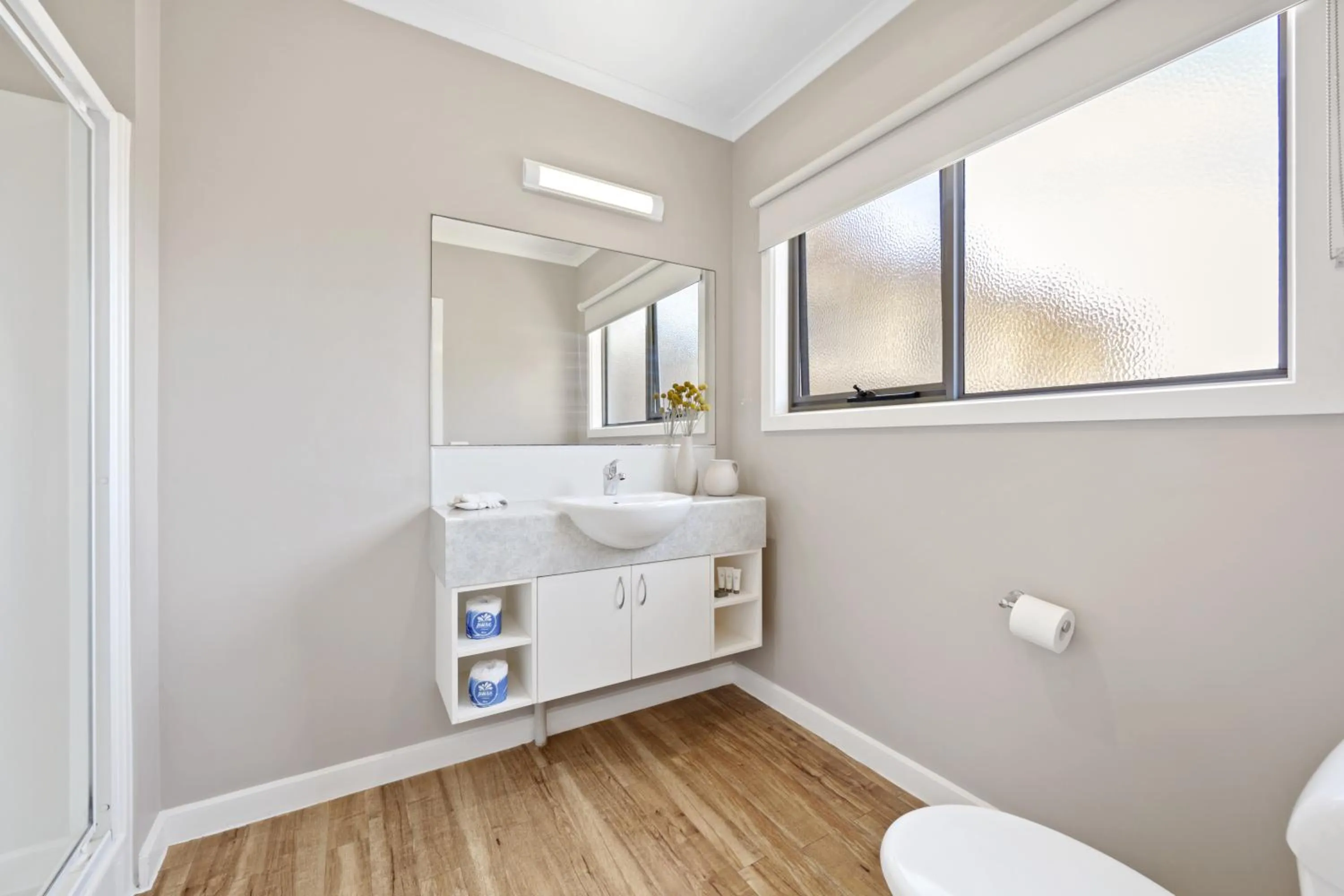 Bed in Sea Foam Villas