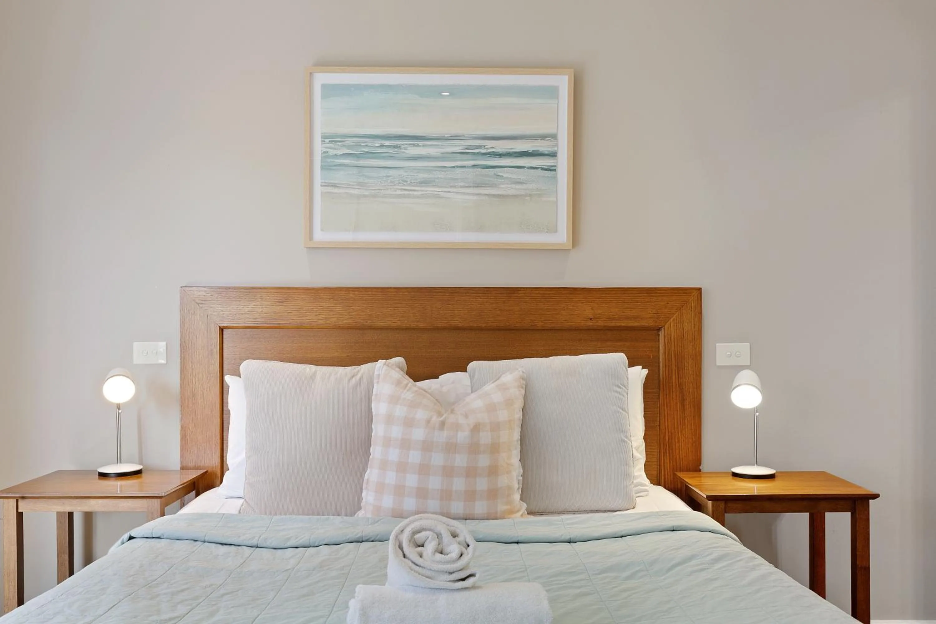 Bed in Sea Foam Villas