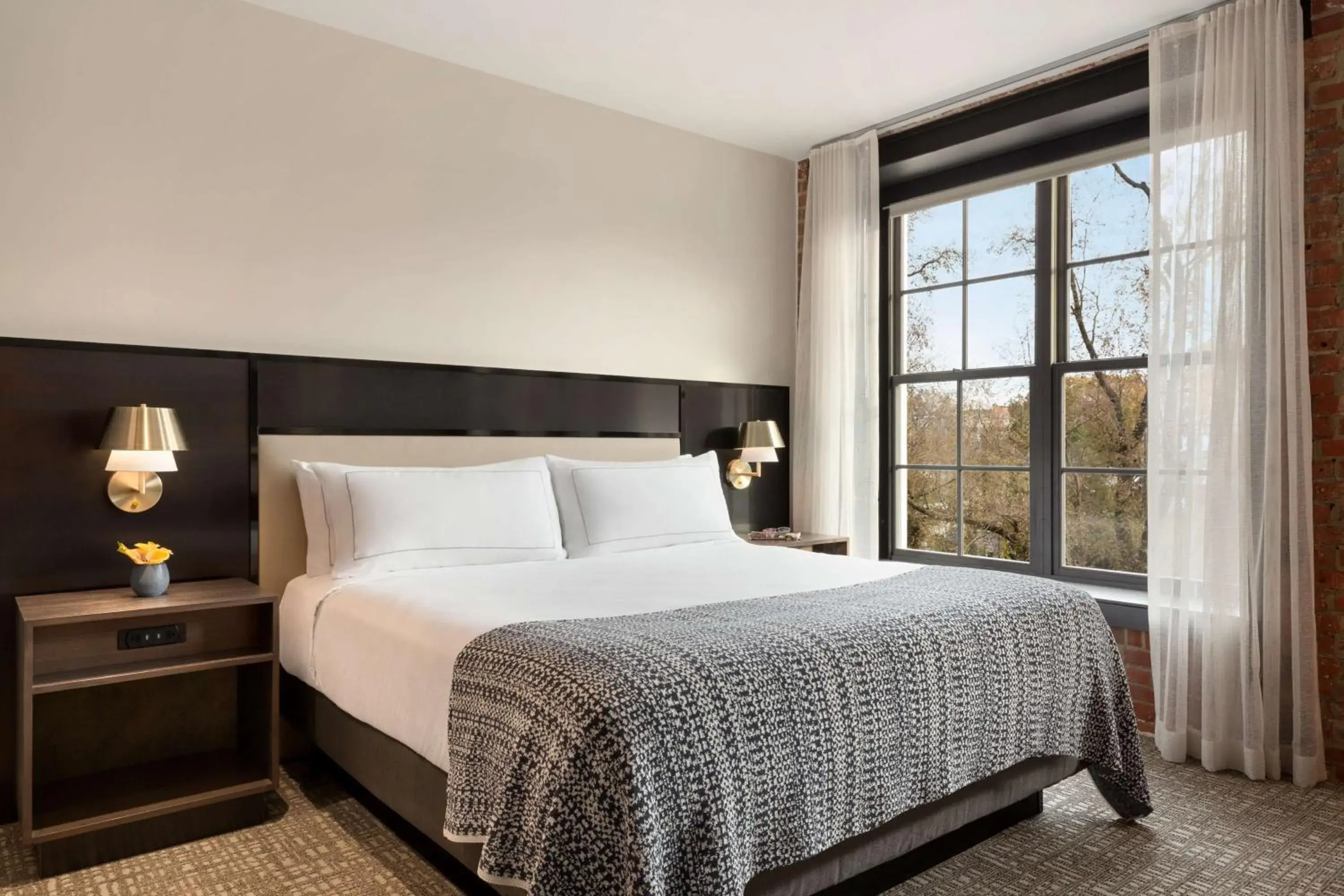 Factory King Room with Park View in The Wilbur Lititz, Tapestry Collection By Hilton Factory King Room with Park View in The Wilbur Lititz, Tapestry Collection By Hilton