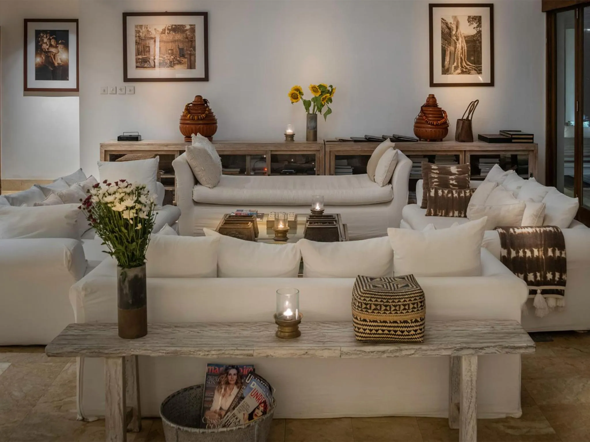 Living room in Villa Voyage