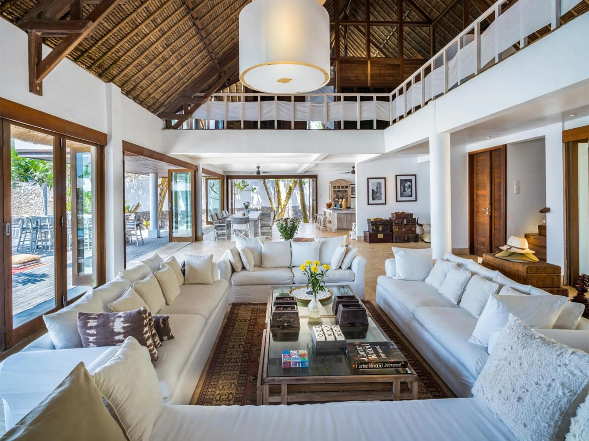 Living room in Villa Voyage