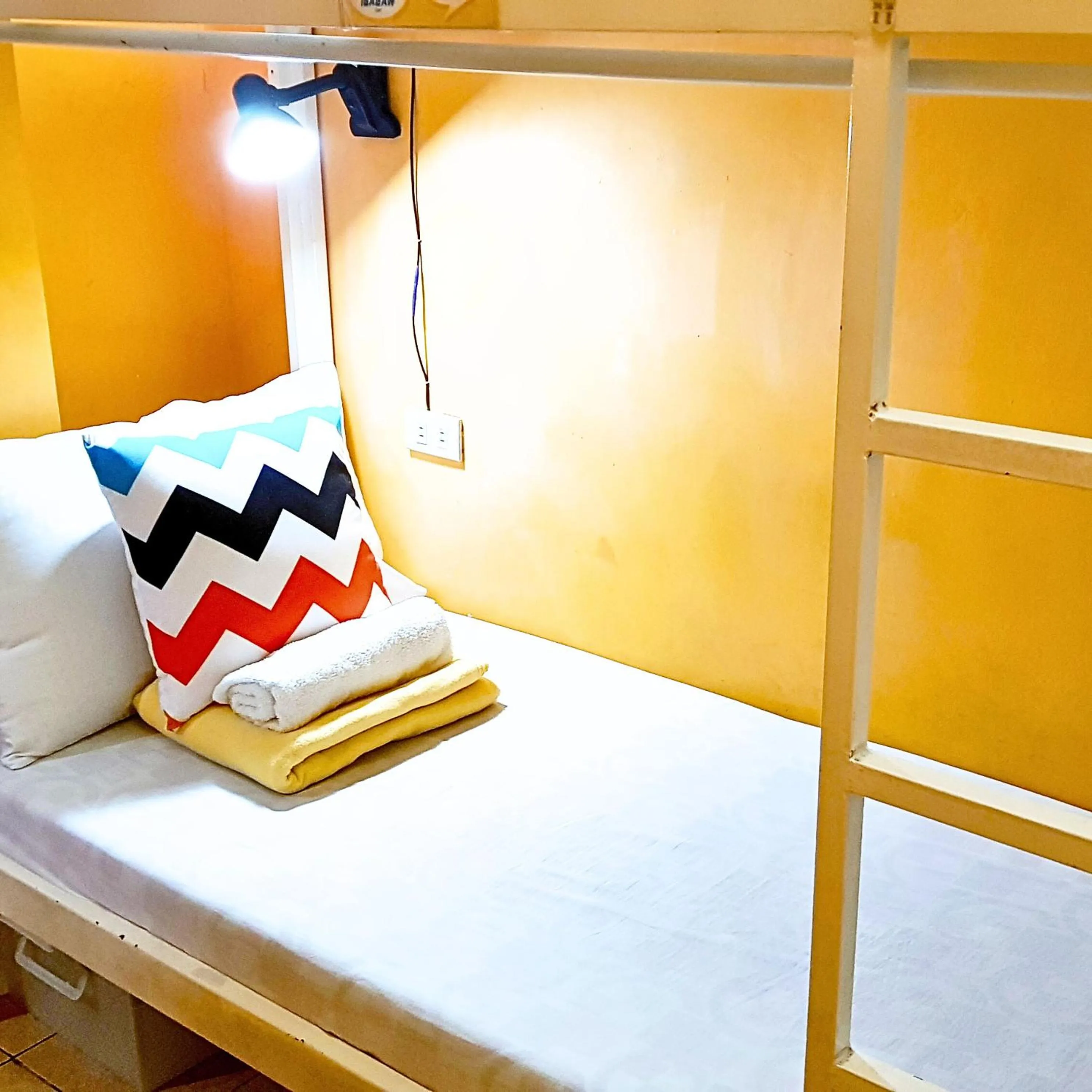 Photo of the whole room, Bed in Crossroads Hostel Manila