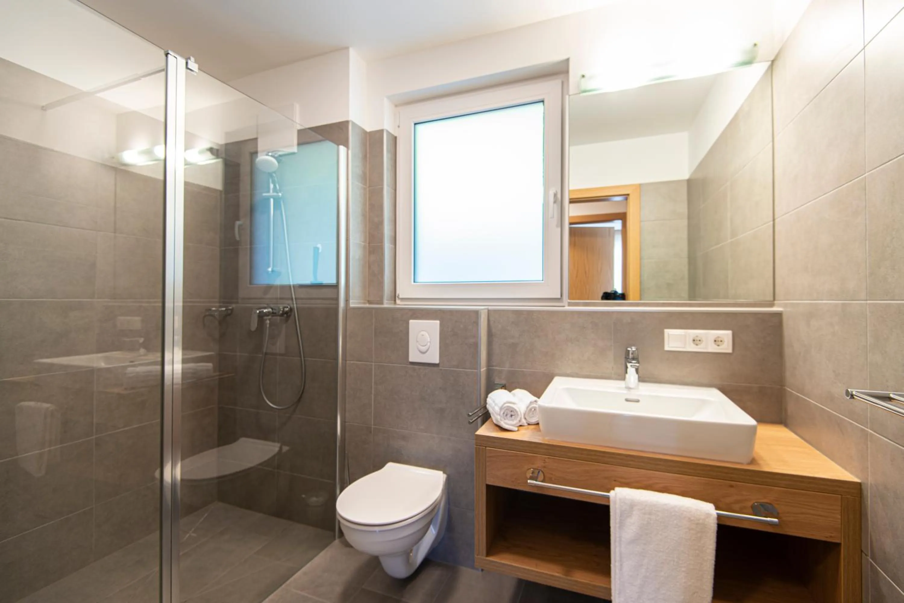 Shower in Apartment Dorf Wagrain Alpenleben by AlpenTravel