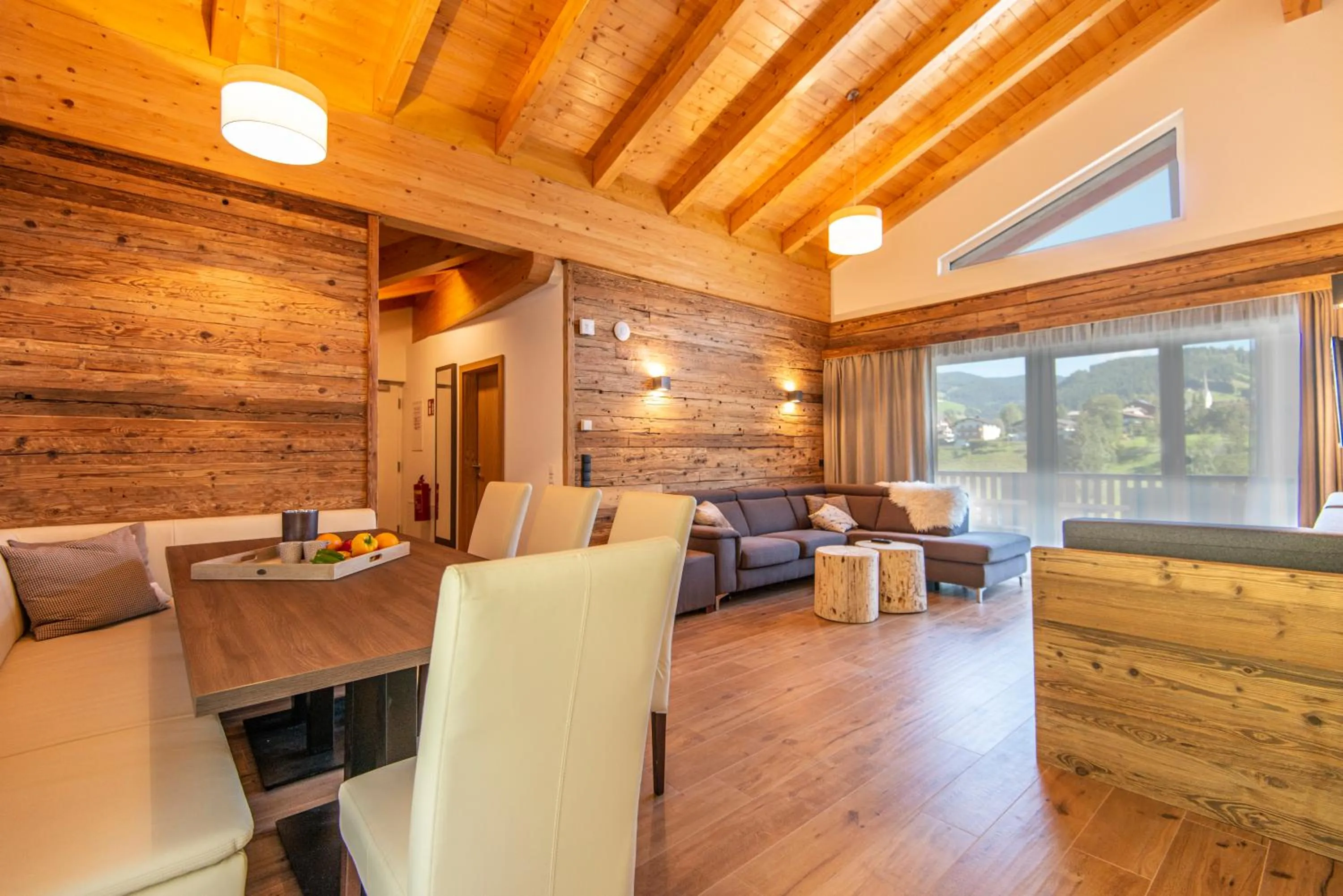 Living room in Apartment Dorf Wagrain Alpenleben by AlpenTravel