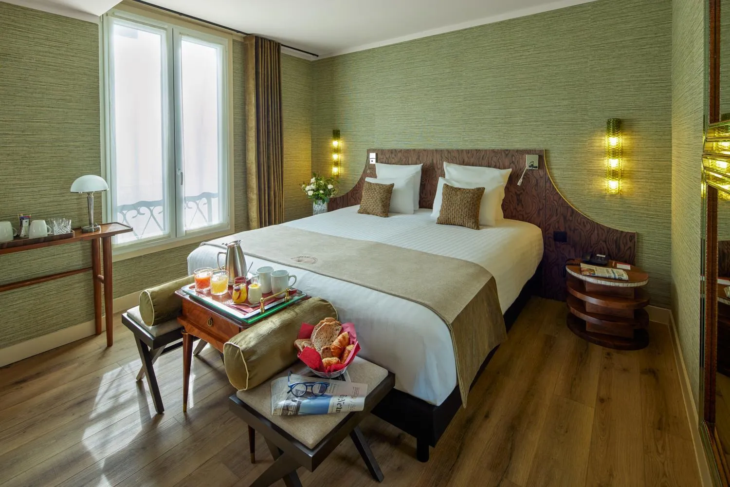 Bed in Hotel Sacha