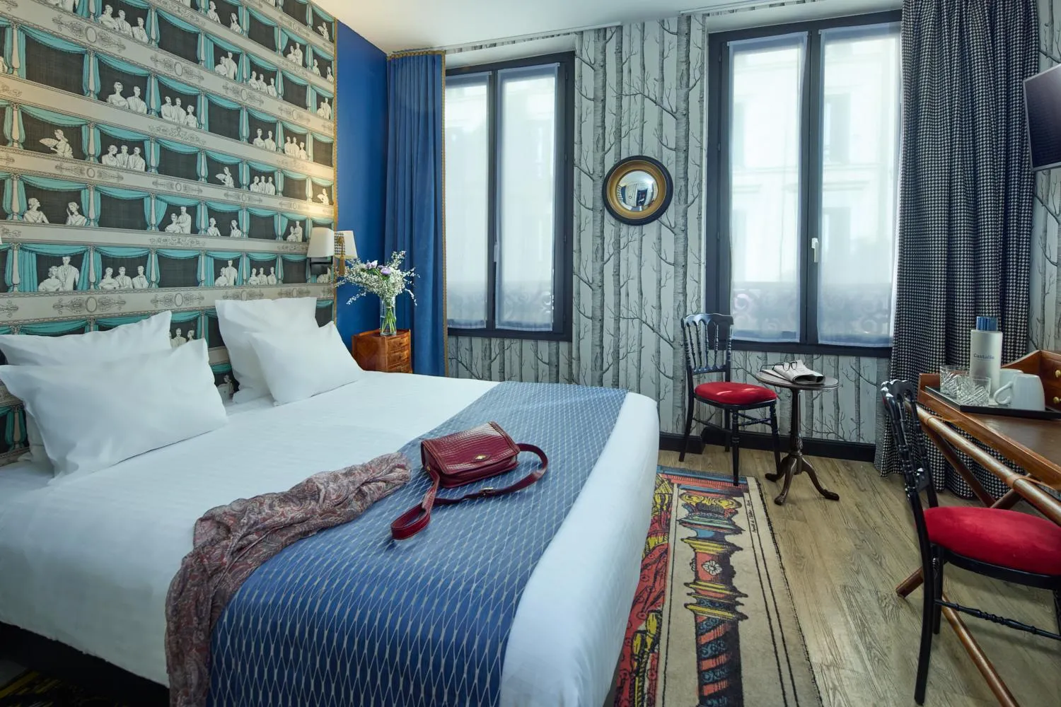 Bed in Hotel Sacha