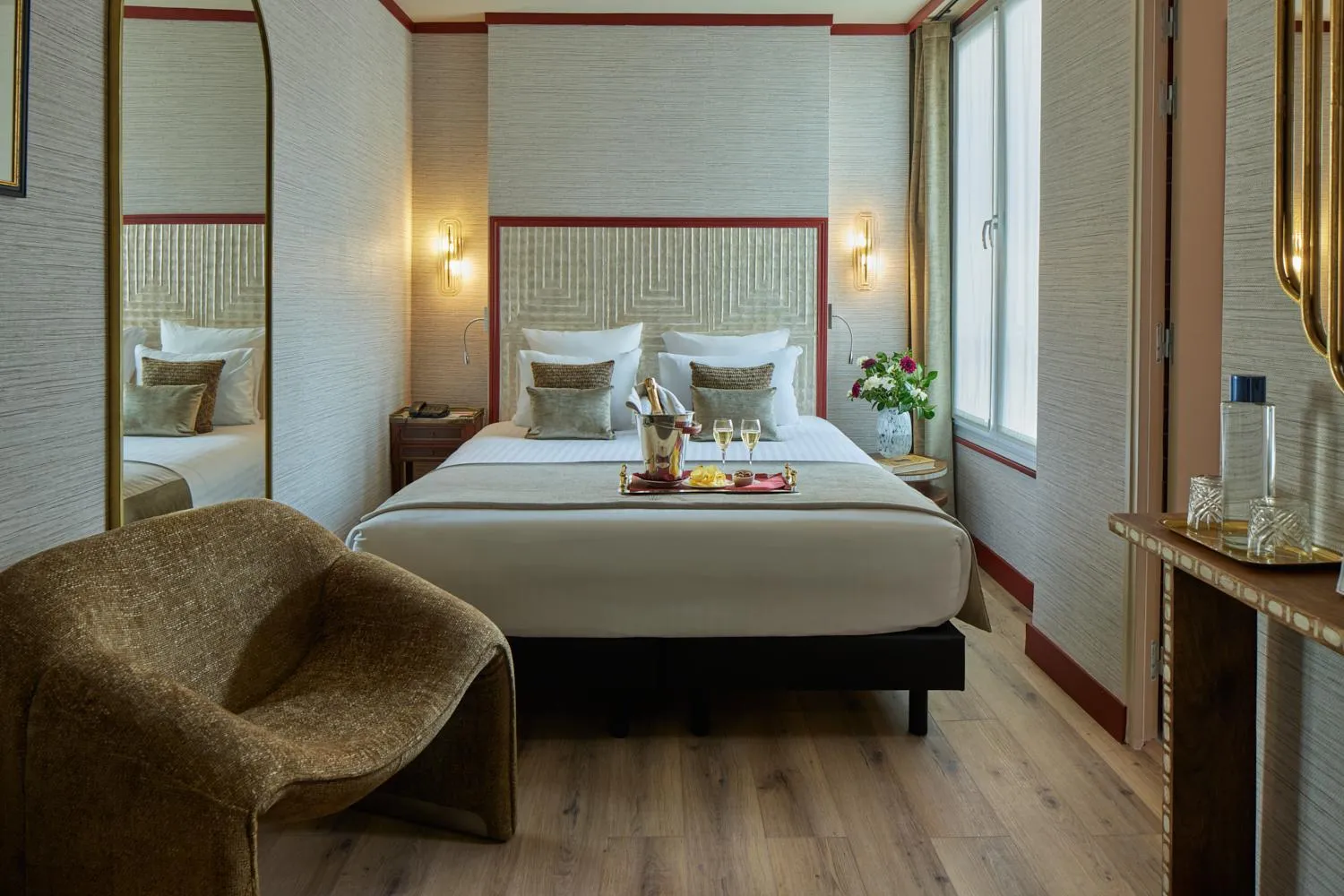 Bed in Hotel Sacha