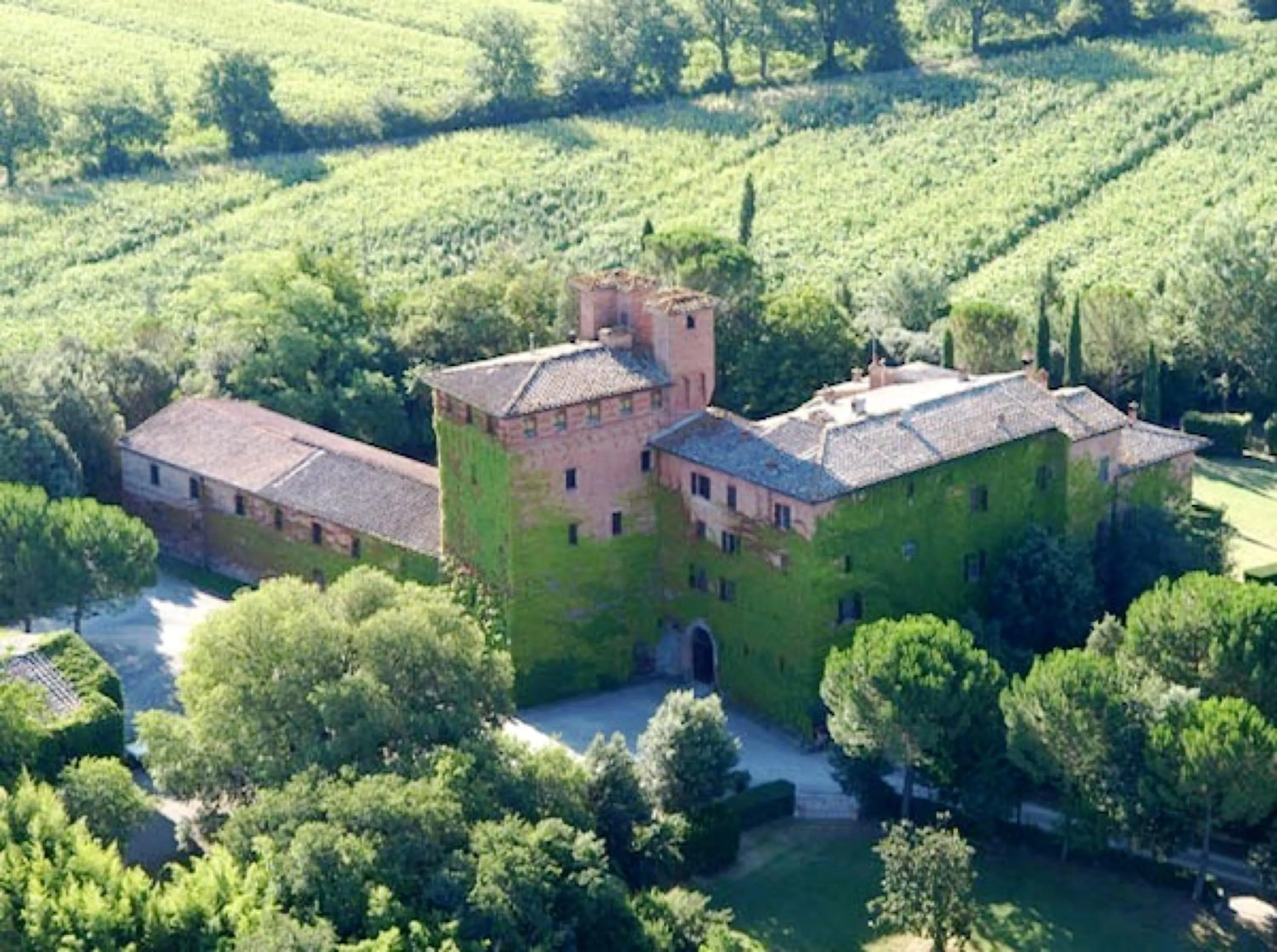 Bird's eye view in Castello di San Fabiano