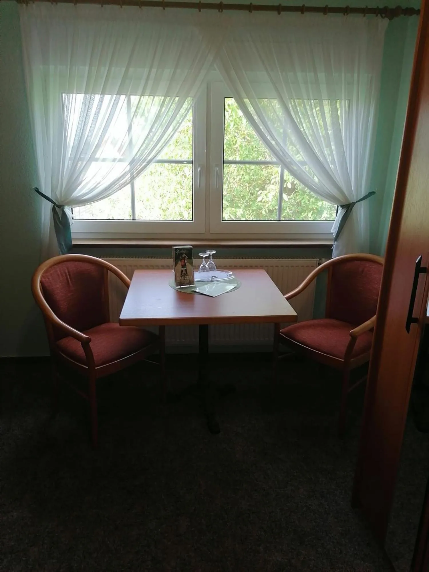 Seating area in Christel's Pension