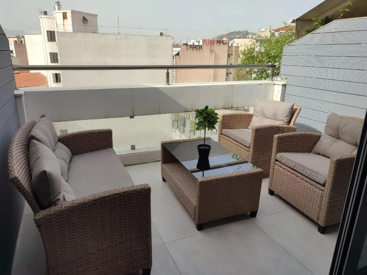 Balcony/Terrace in Amazing Apartments @ Aiolou Str.