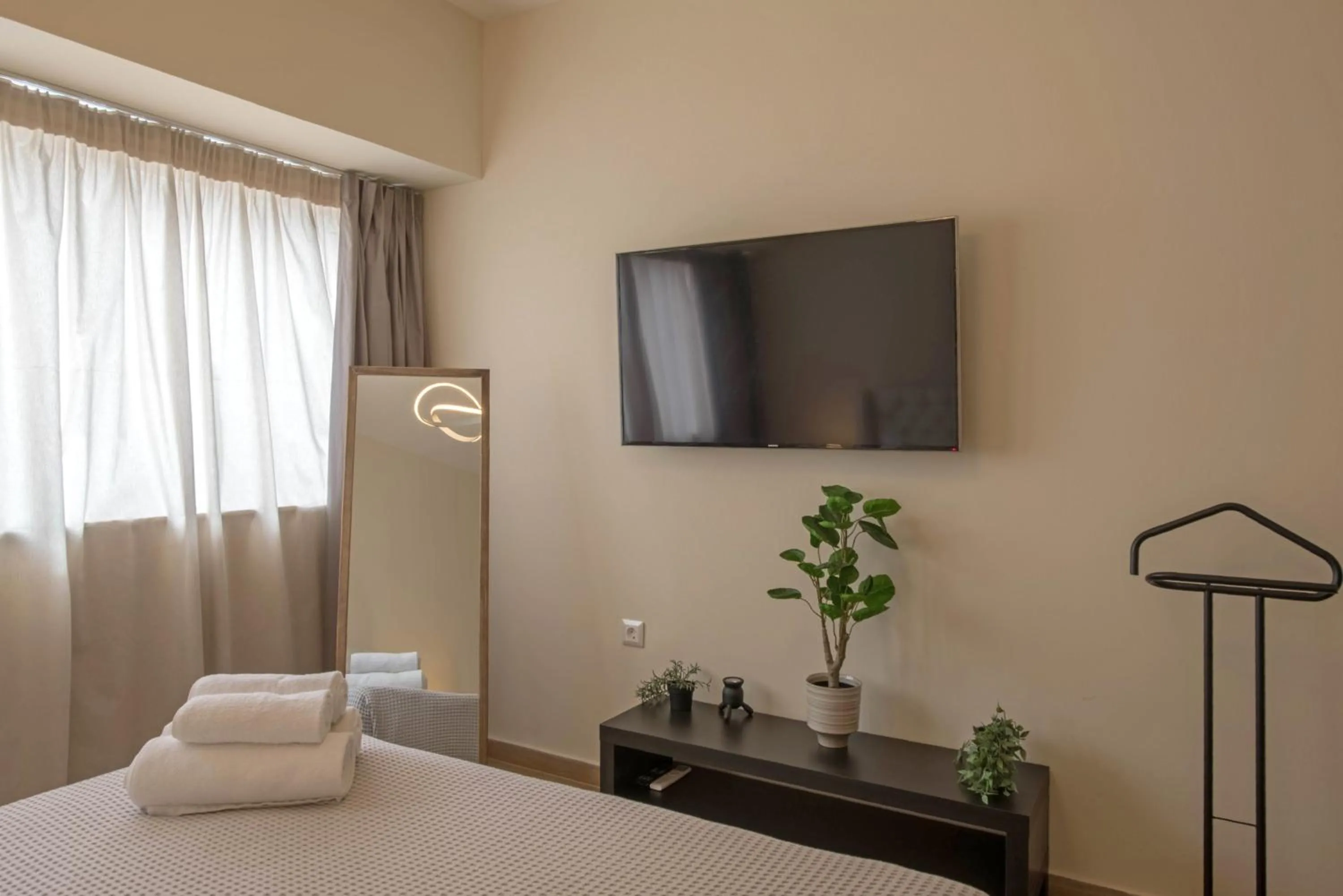 TV and multimedia, Bed in Amazing Apartments @ Aiolou Str.