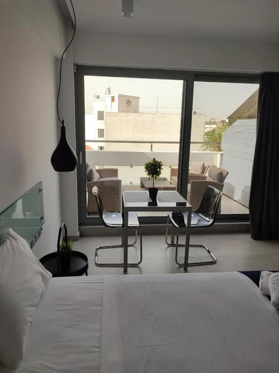 Seating area, Bed in Amazing Apartments @ Aiolou Str.