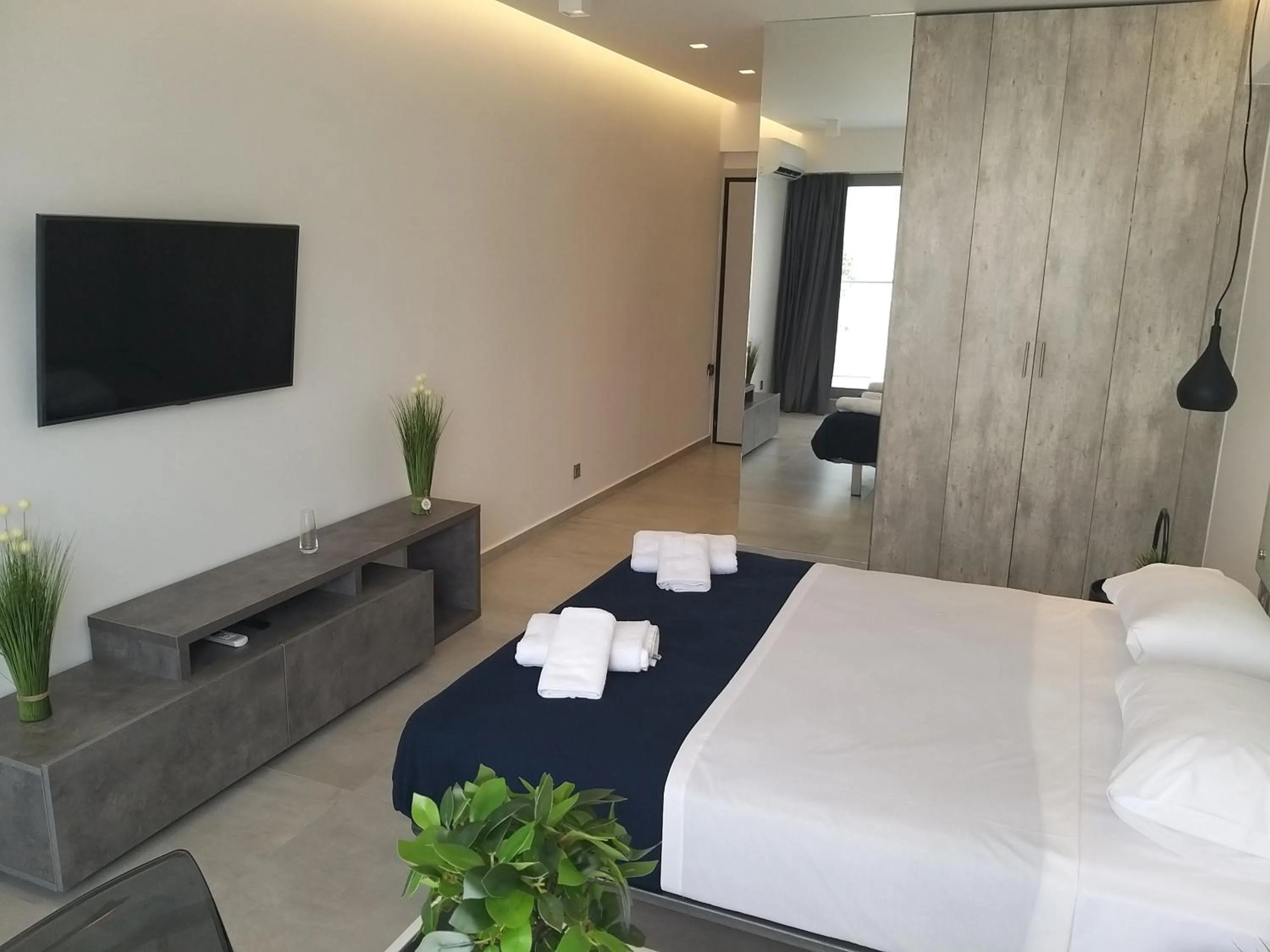 TV and multimedia, Bed in Amazing Apartments @ Aiolou Str.