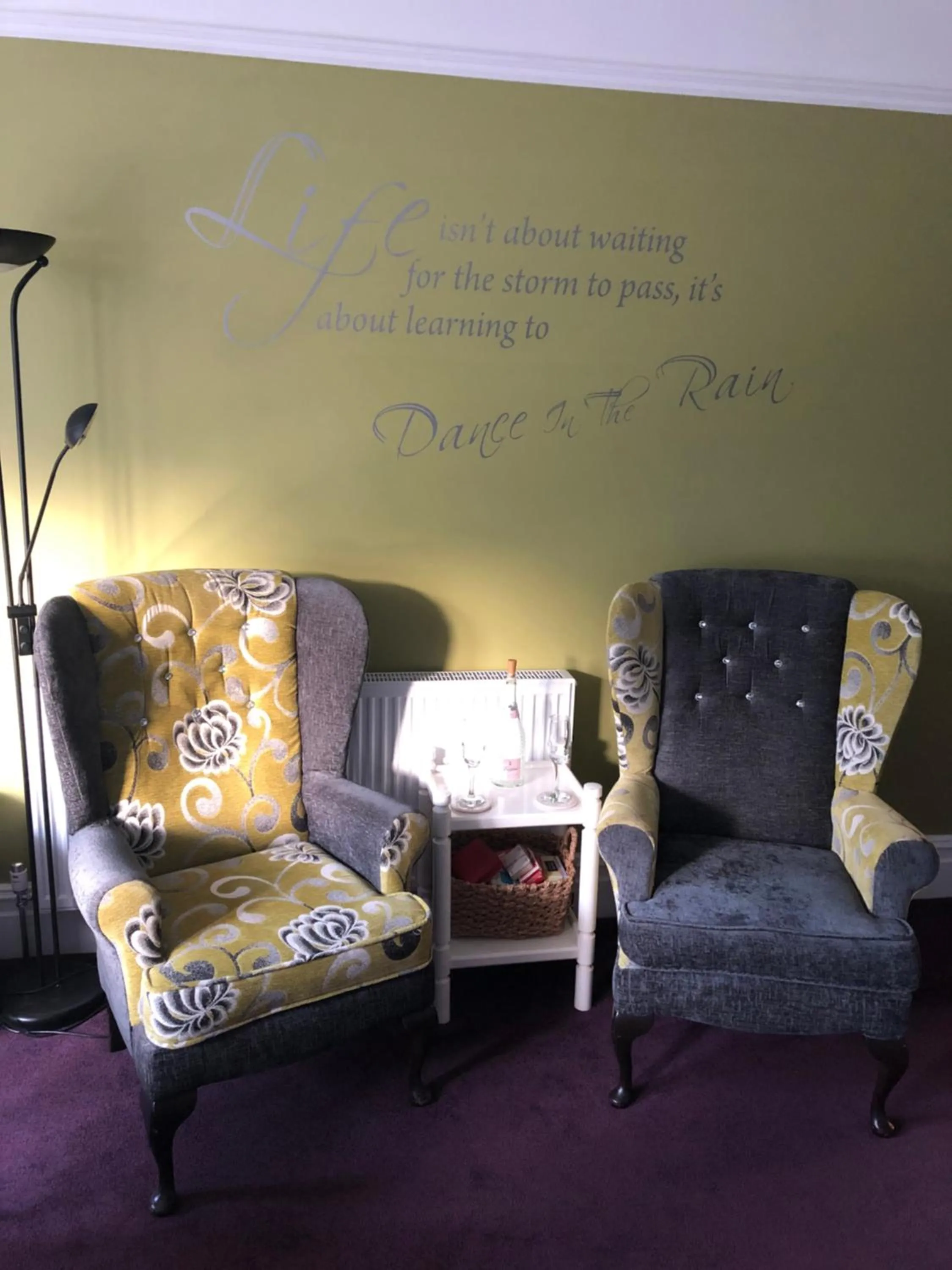 Seating area in Swanage Haven Boutique Guest House