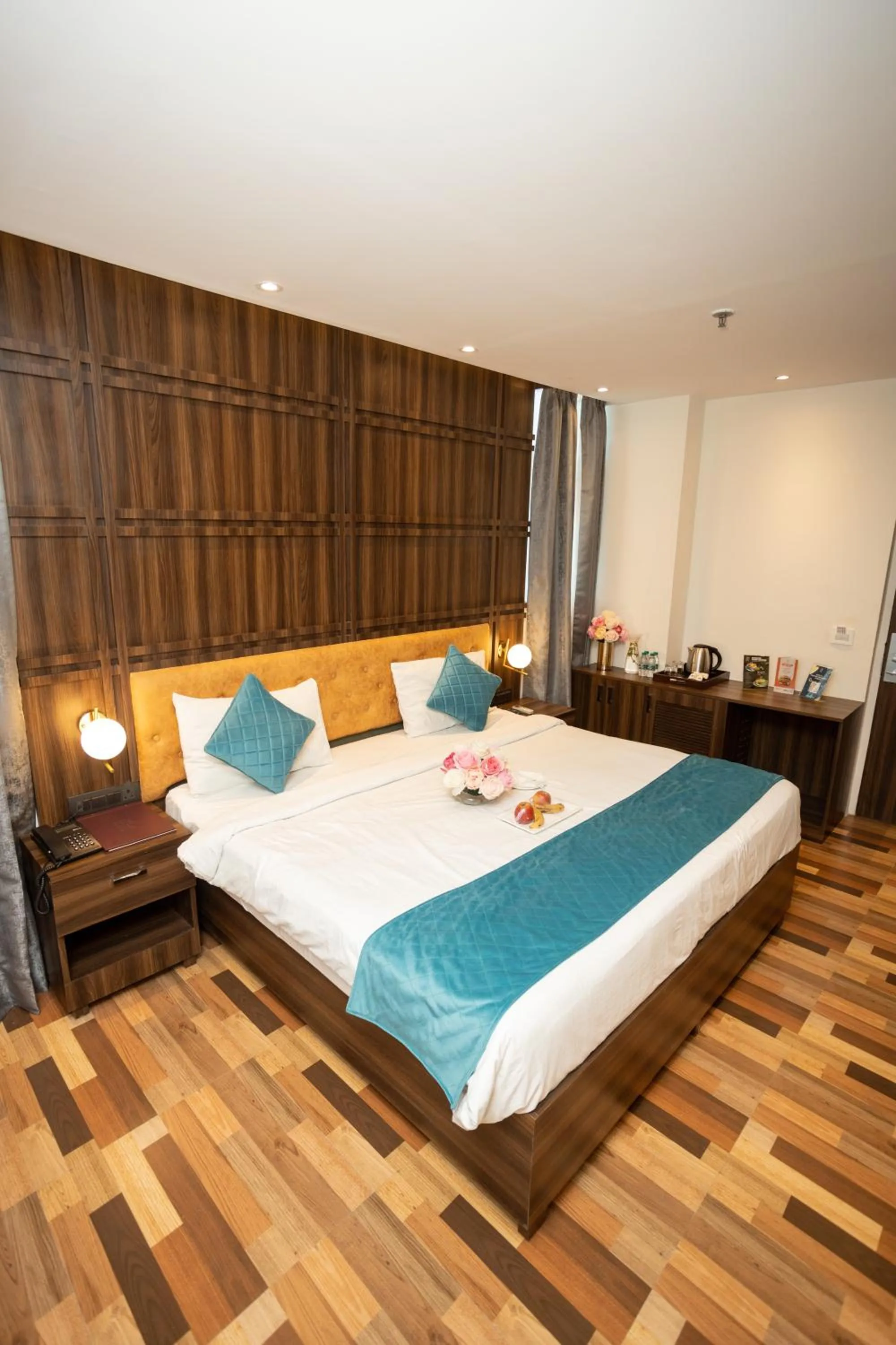 Photo of the whole room, Bed in Hyphen Business Hotel