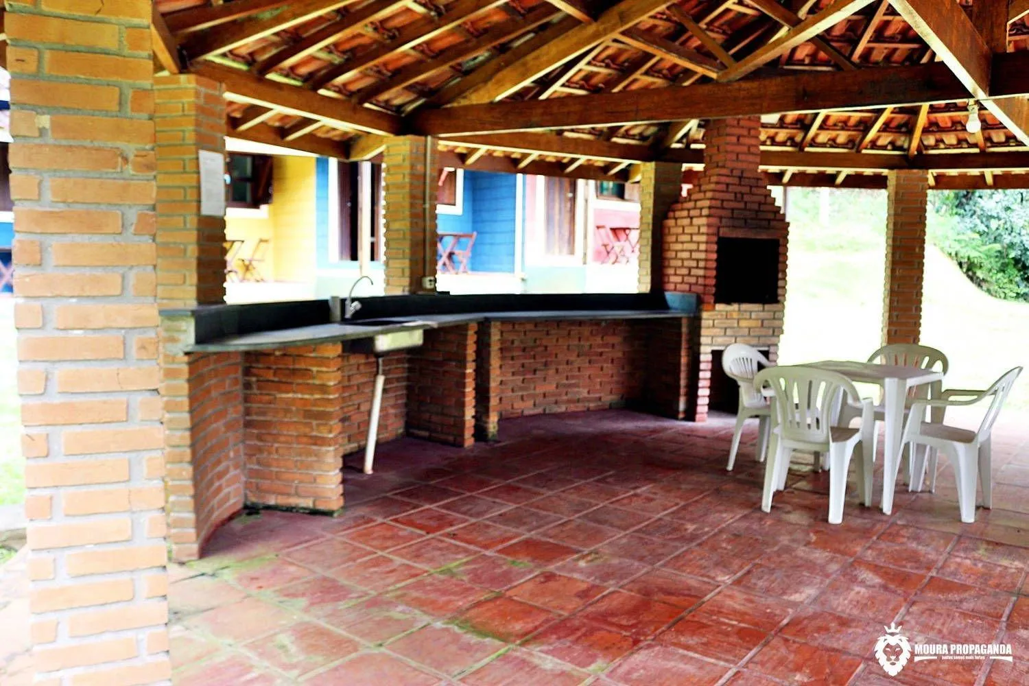 BBQ facilities in Eco Chalés Luar das Marés