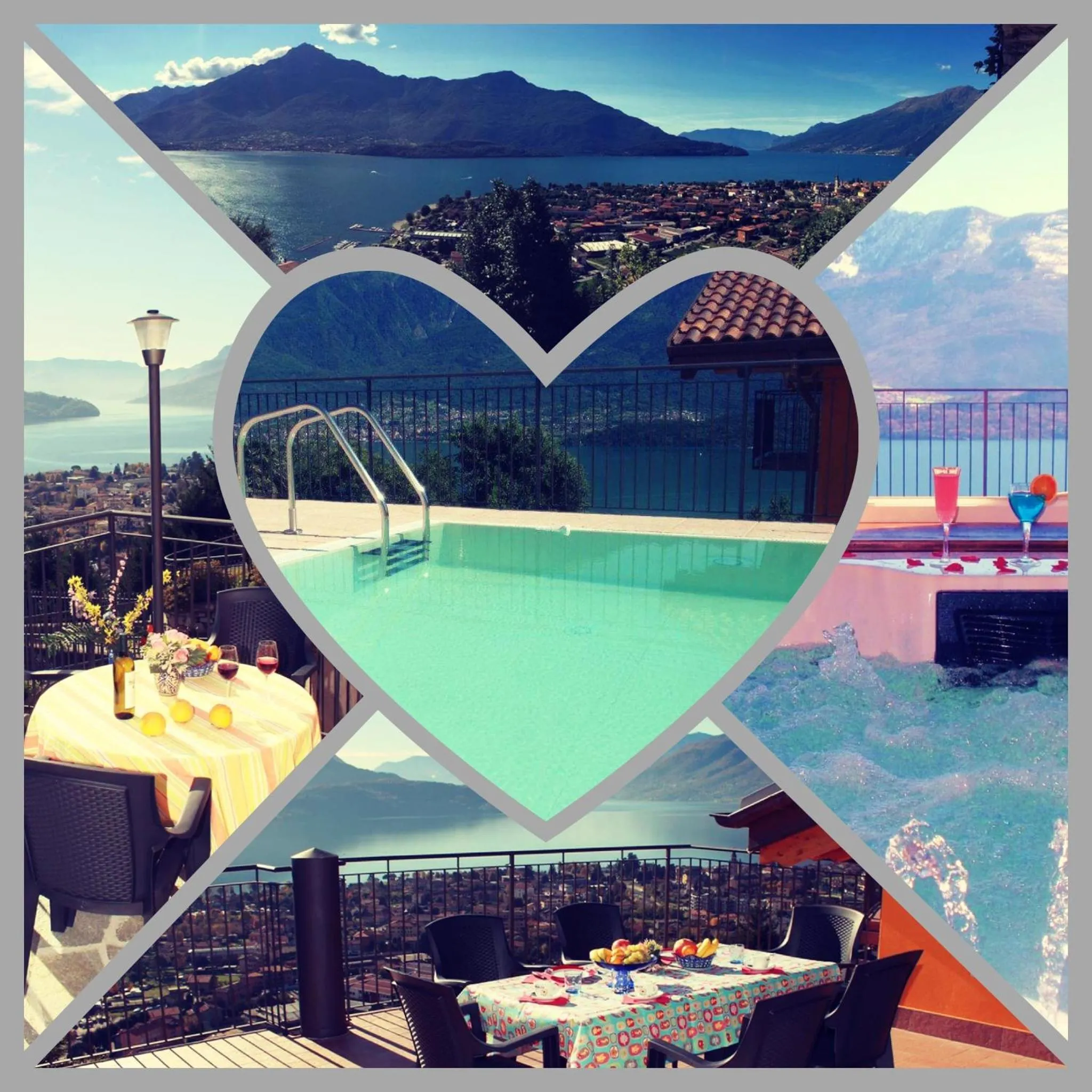 Balcony/Terrace in Residence Le Azalee & SPA