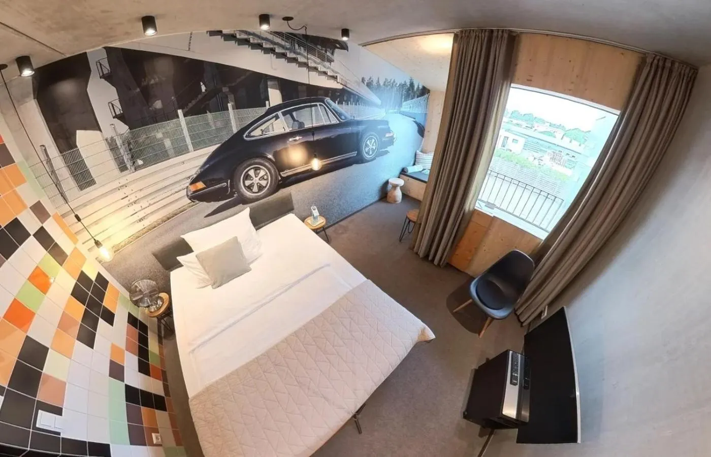 Bed in elferrooms Hotel