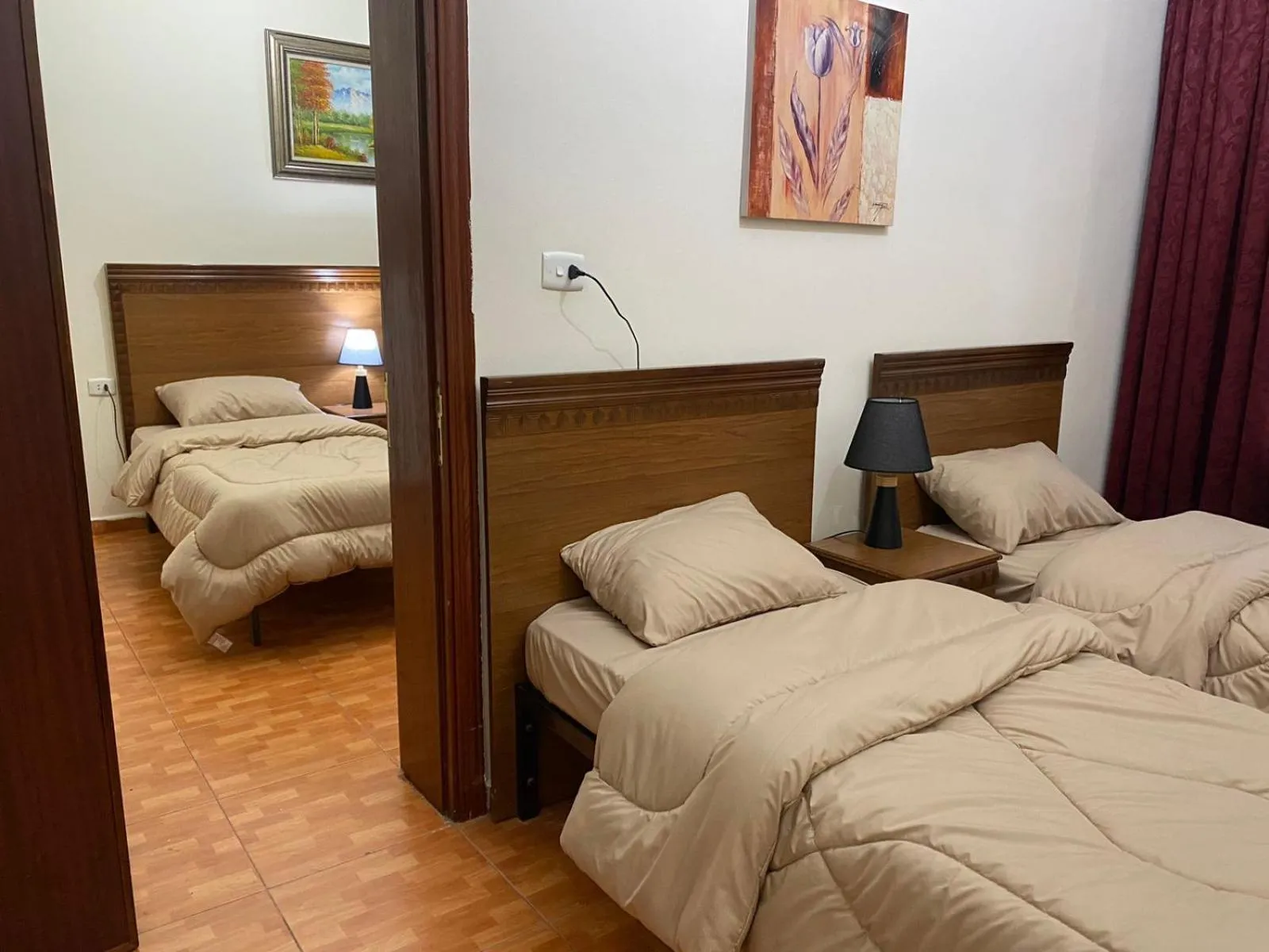 Bed in Sufara Hotel Suites