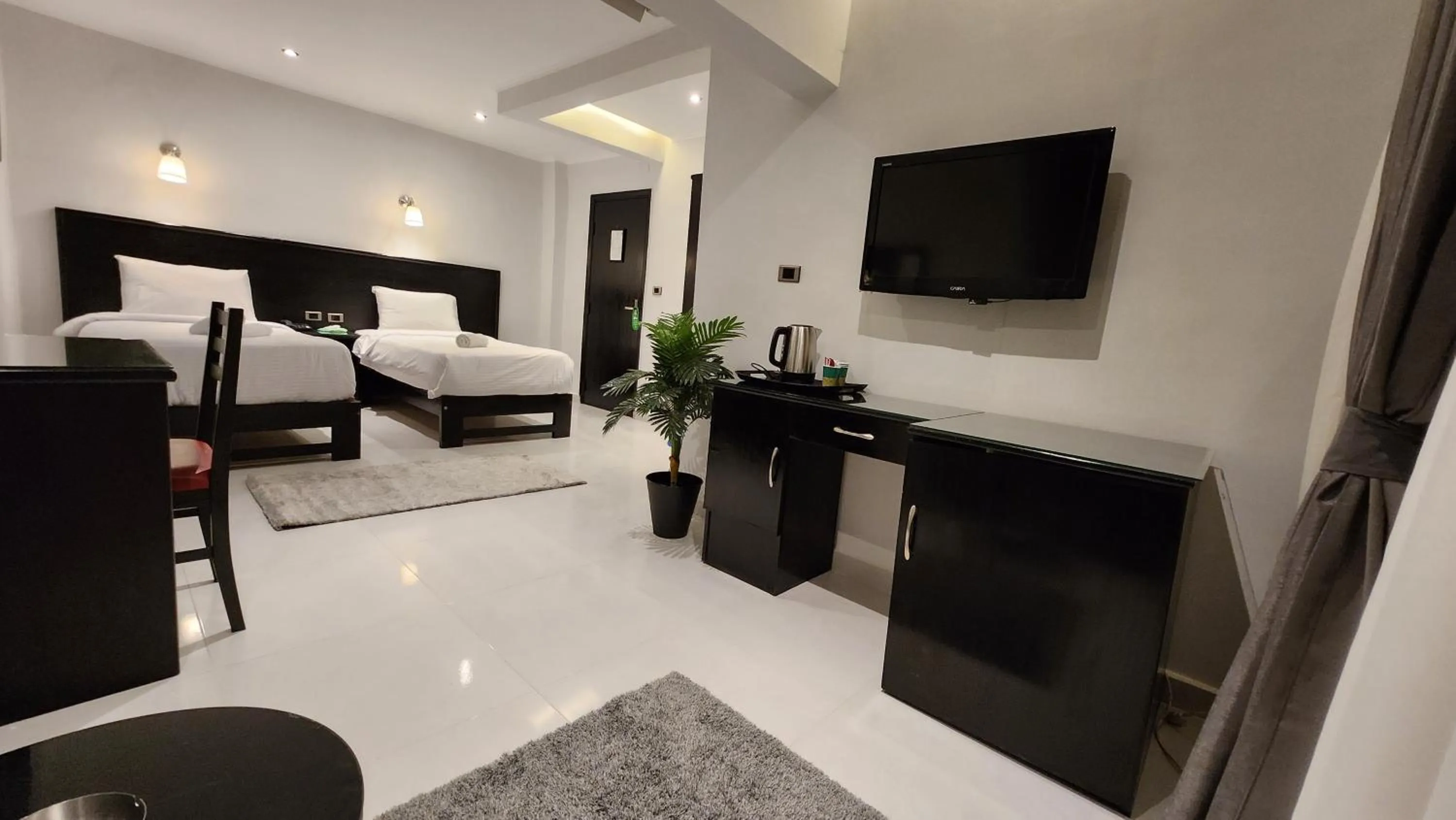 Bed in Helio Cairo Hotel