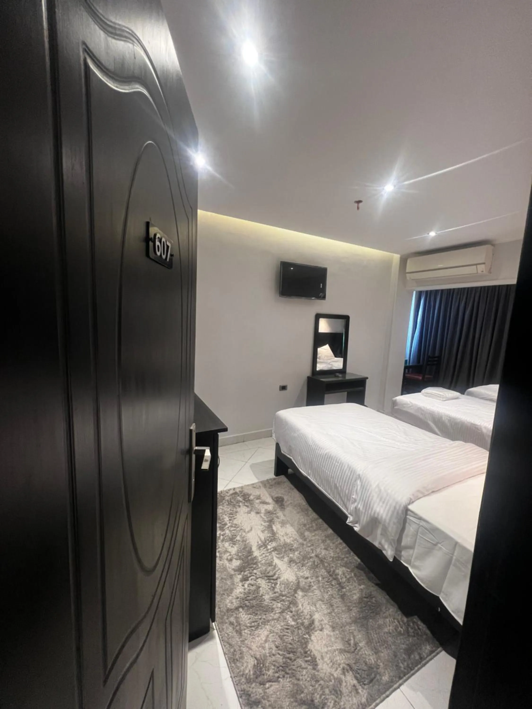 Bed in Helio Cairo Hotel