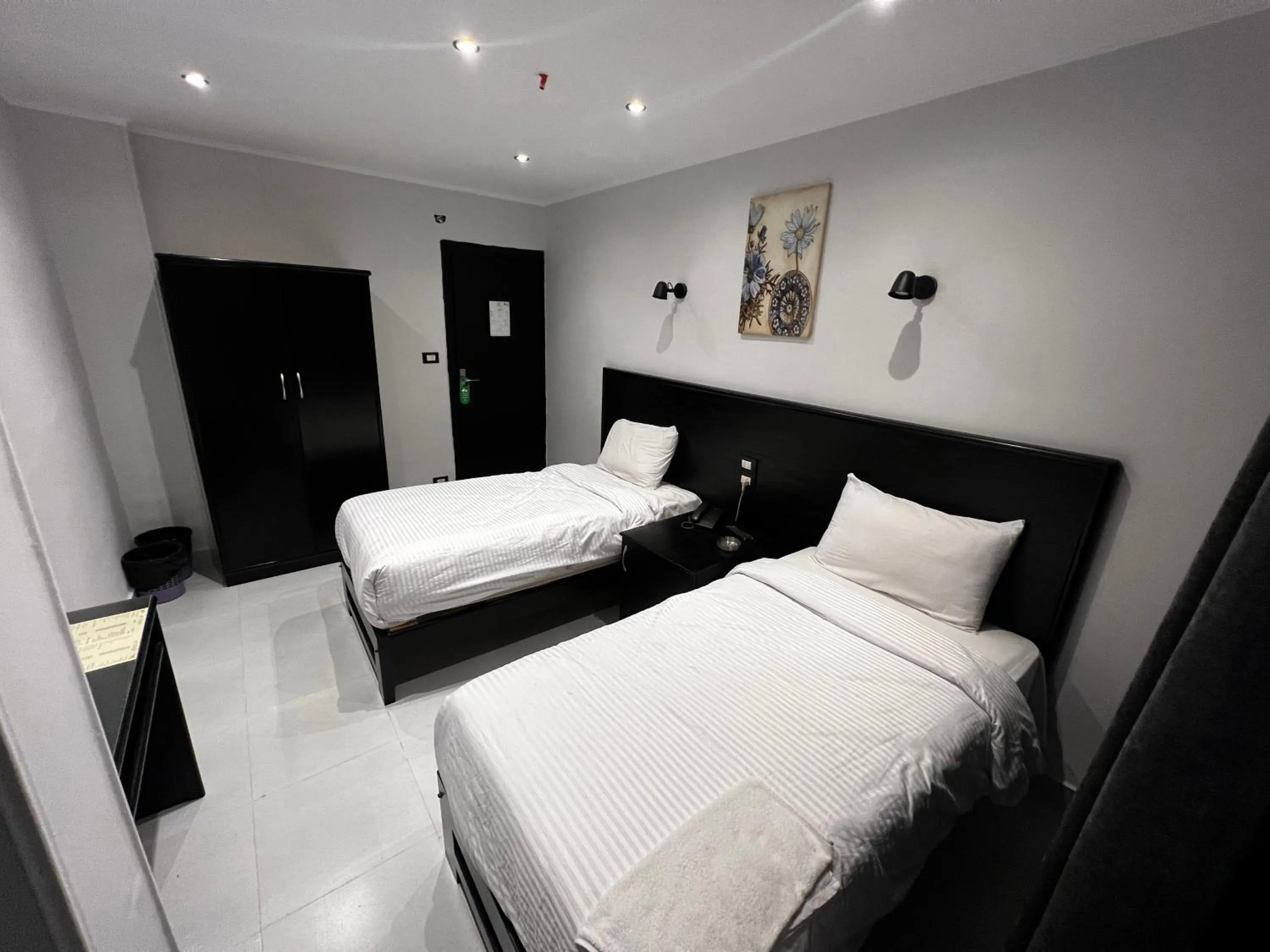 Bed in Helio Cairo Hotel