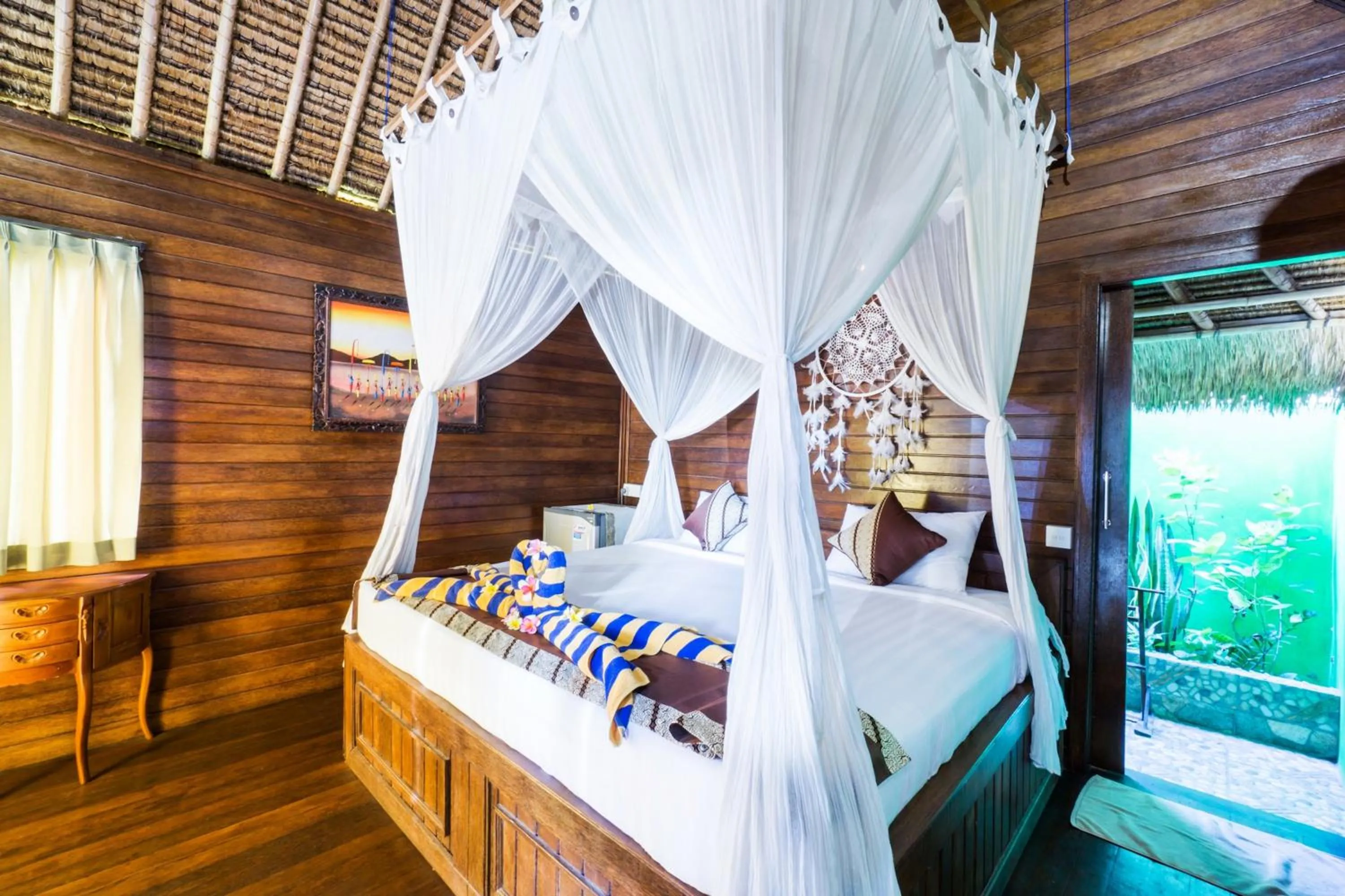 Bedroom, Bed in The Dafish Ceningan