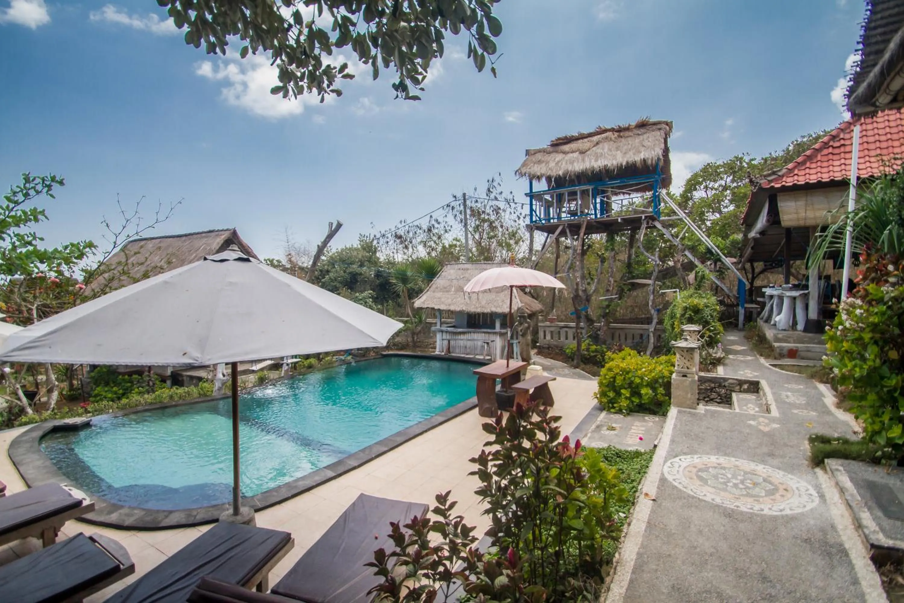 Pool view in The Dafish Ceningan