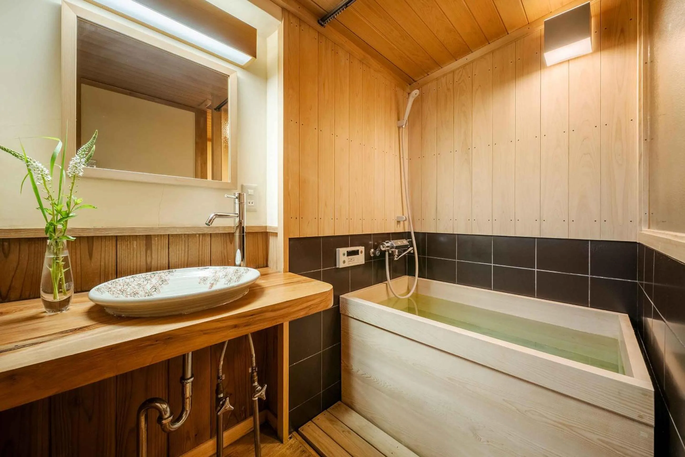 Bathroom in Gion Koyu an Machiya House