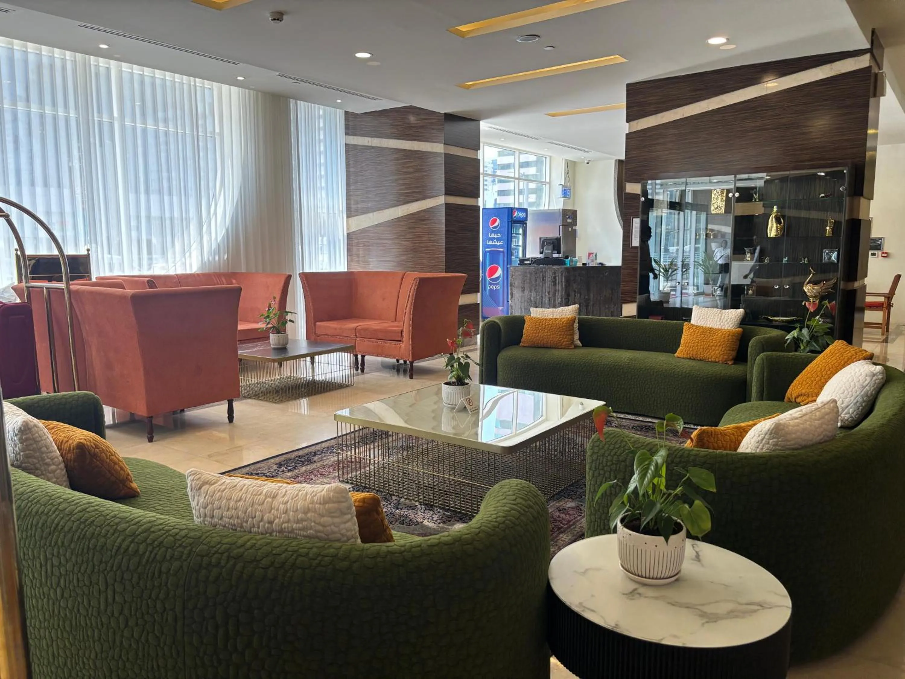 Seating area in Nehal Hotel