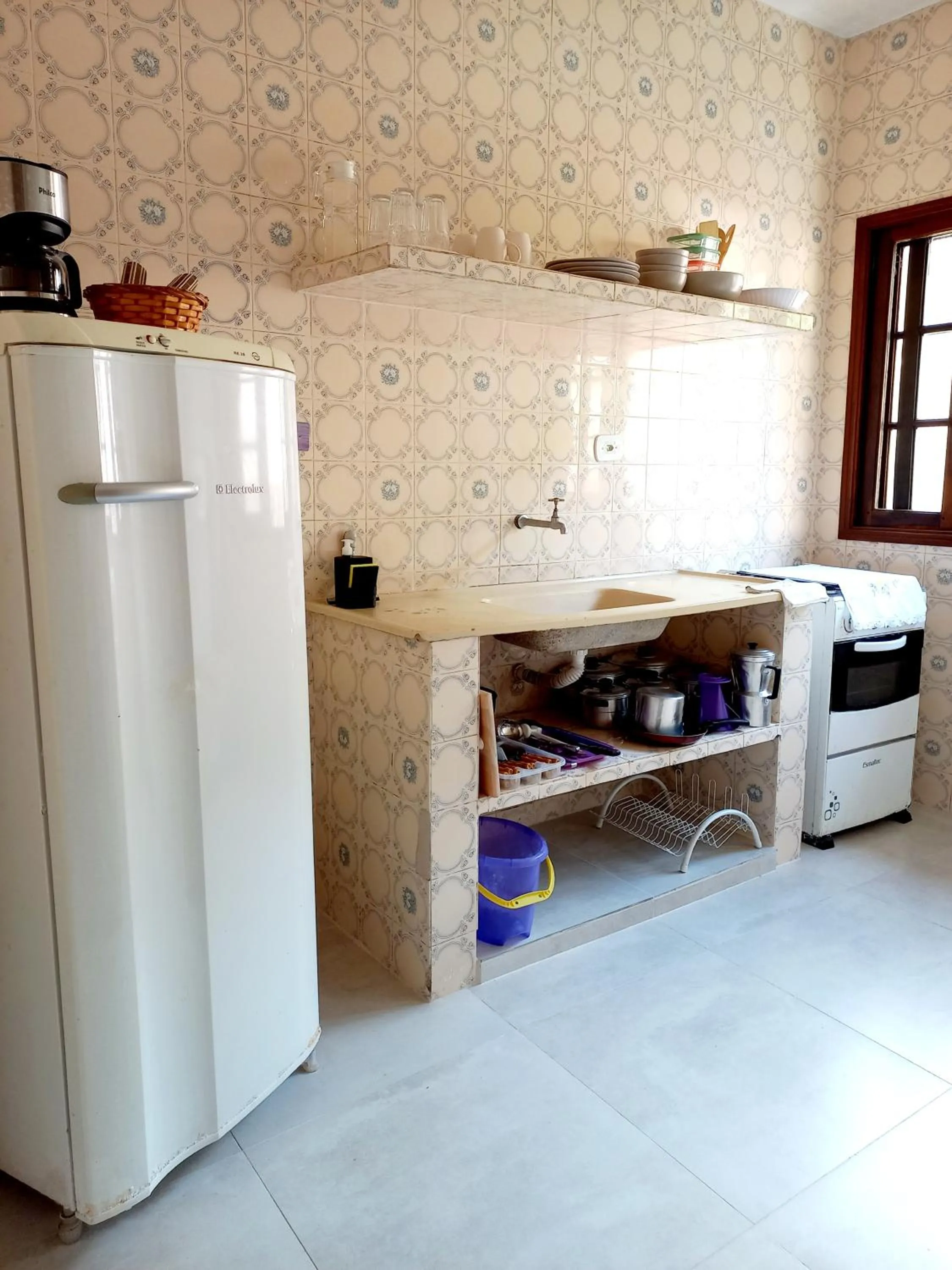 kitchen in Chalé da Ju