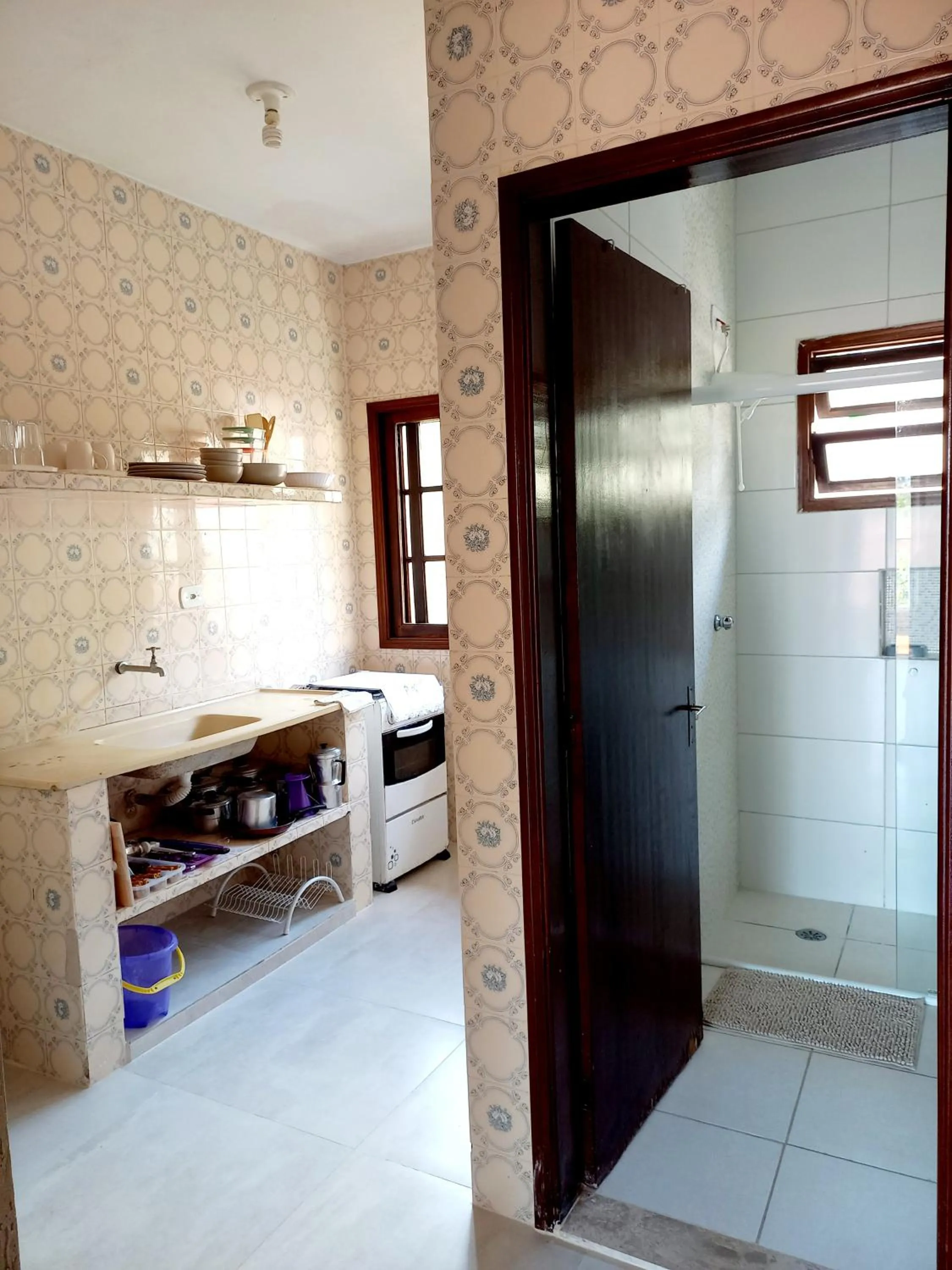 kitchen in Chalé da Ju