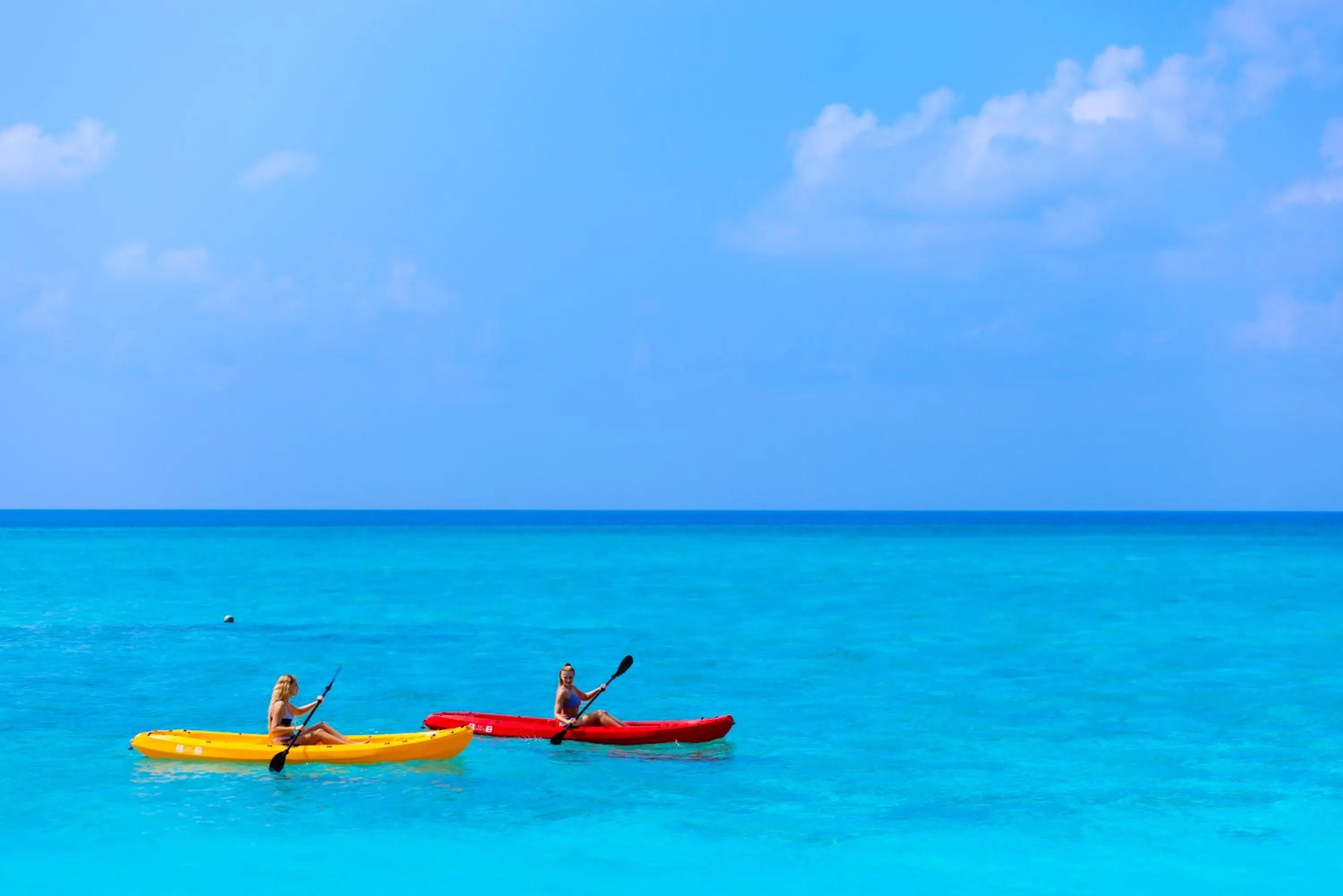 Canoeing in Fihalhohi Maldives