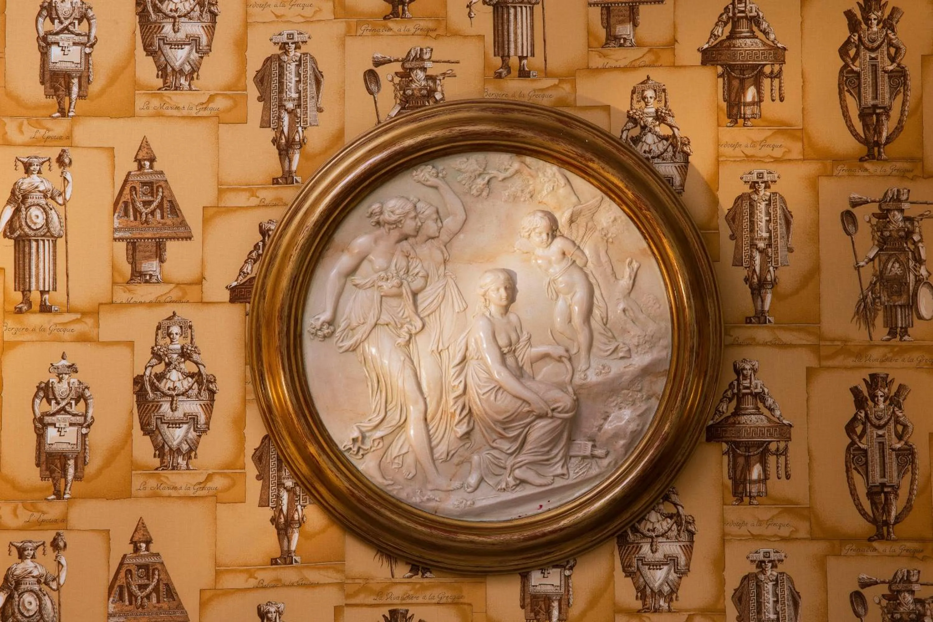 Decorative detail in Hôtel des Grands Hommes