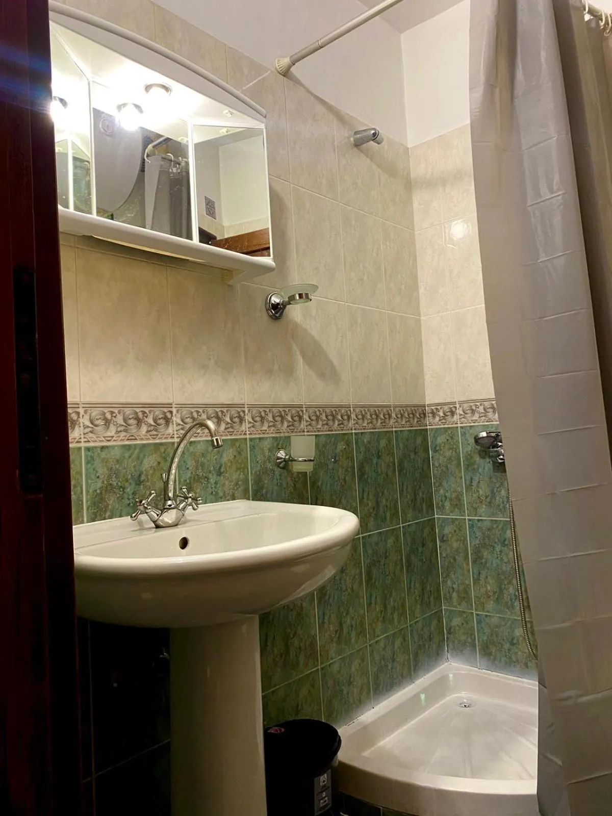 Shower in Family Hotel Argo