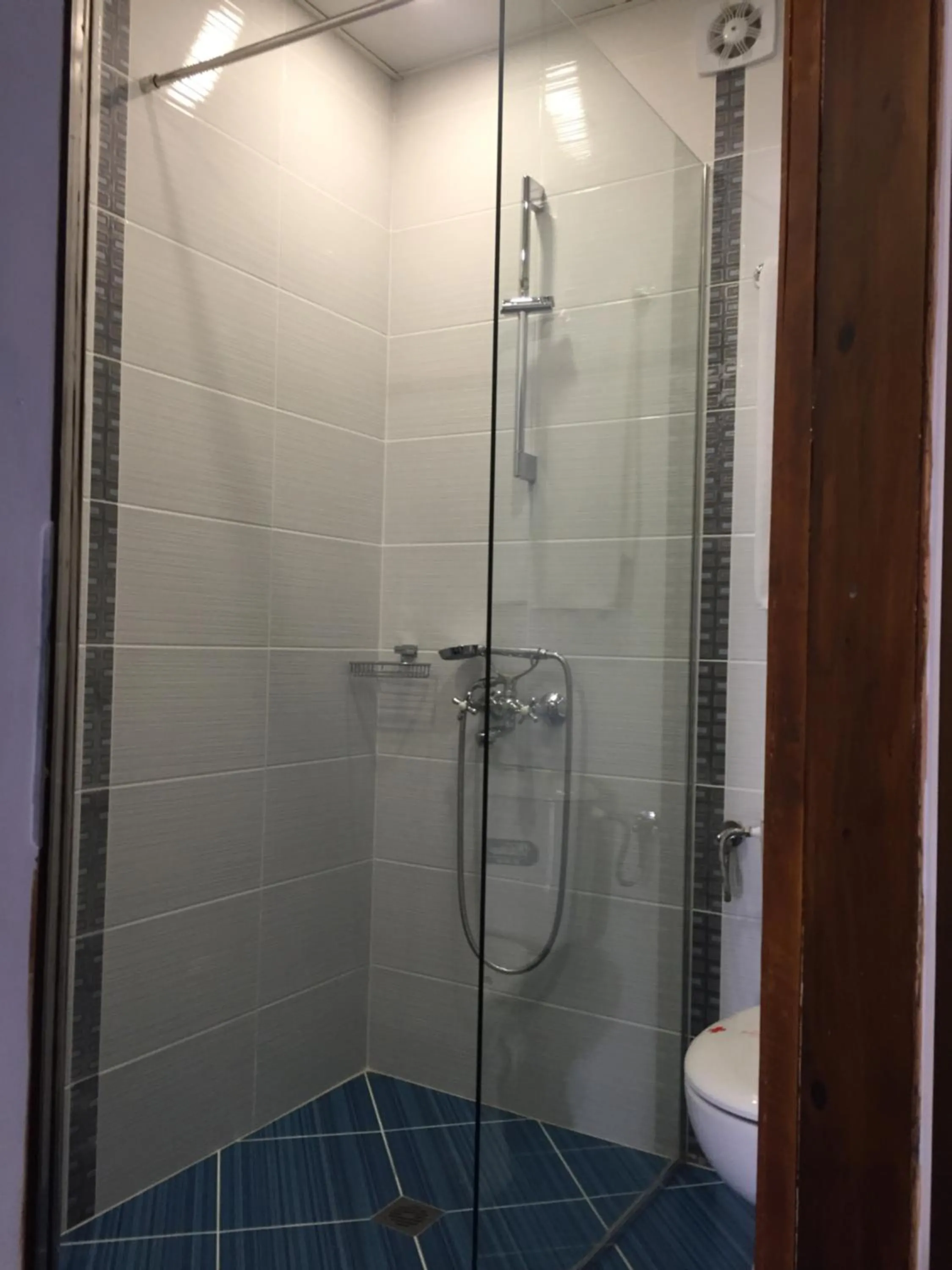 Shower in Family Hotel Argo