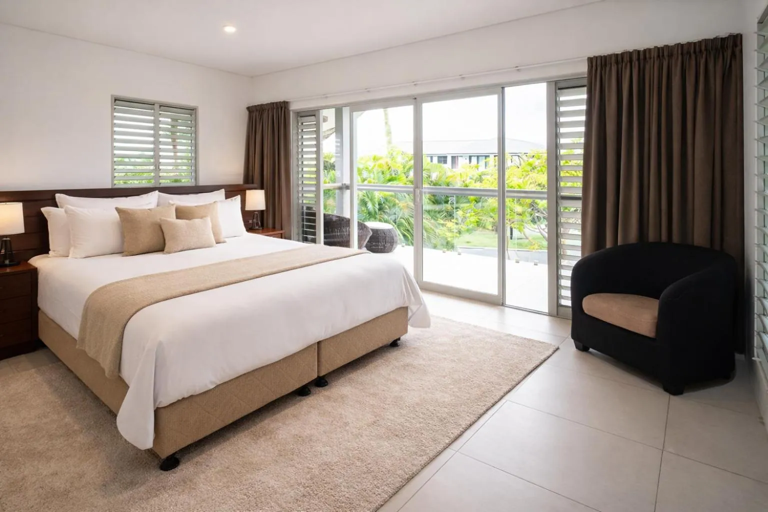 Bed in Naisoso Island Villas - Fiji